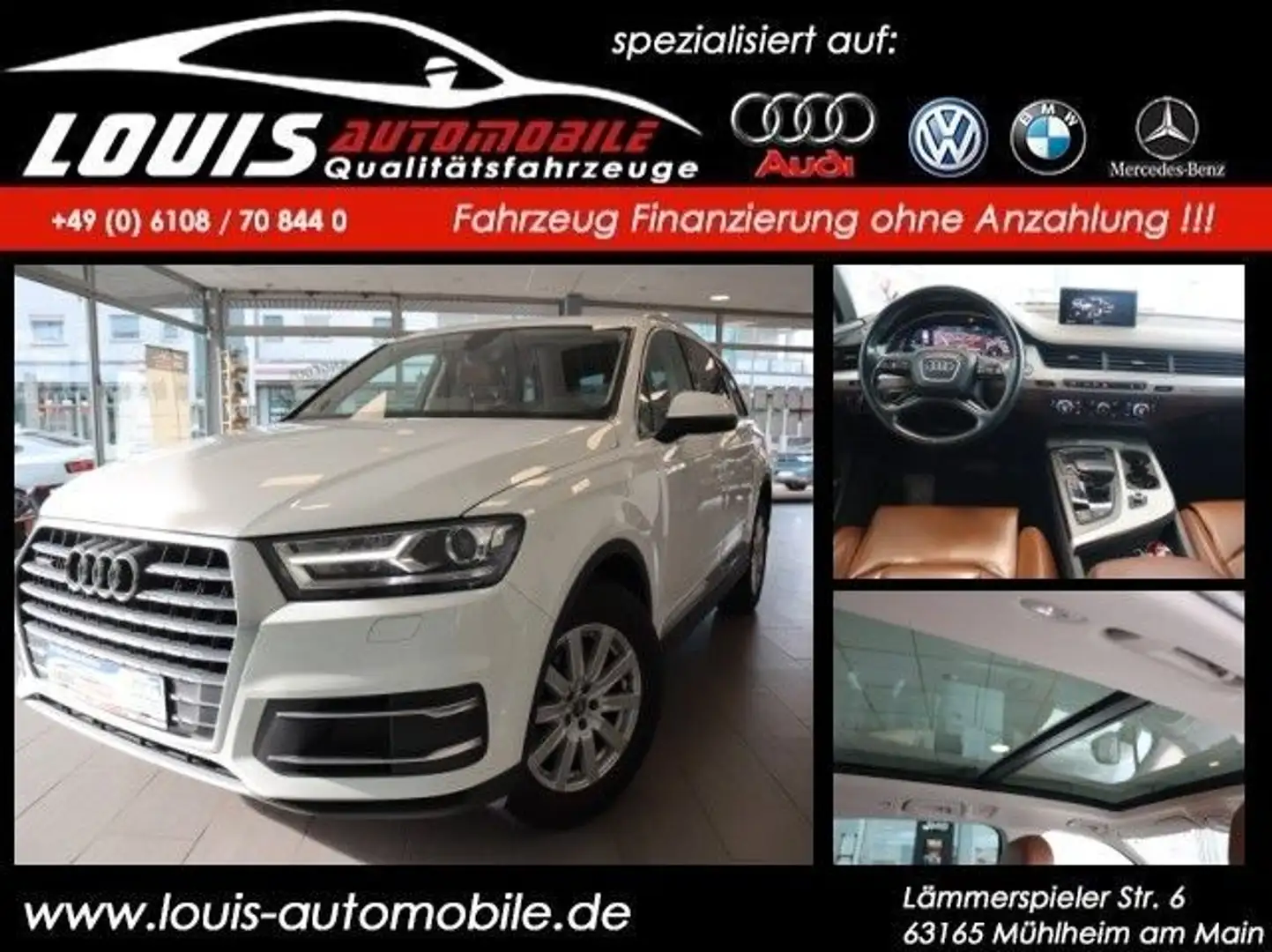 Audi Q7 3.0 TDI ultra quattro Head-Up/Panorama/Leder Blanc - 1