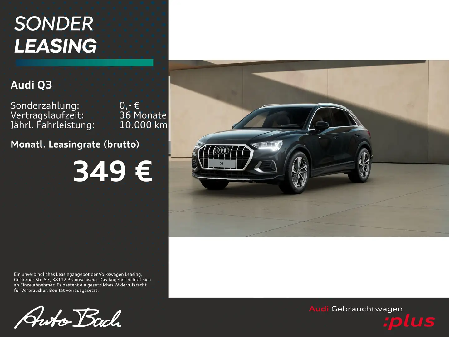 Audi Q3 advanced 35TFSI Stronic Navi LED EPH AHK Schwarz - 2