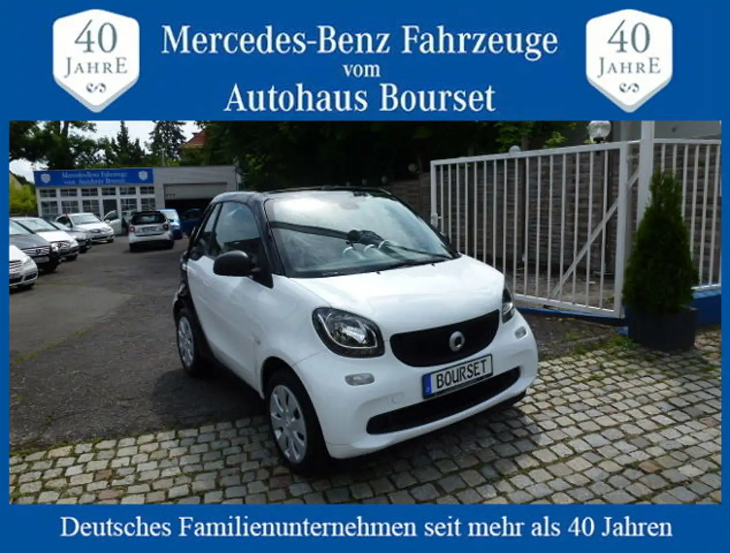 smart forTwo cabrio Autom-Klima-erst 36.000KM Weiß - 1