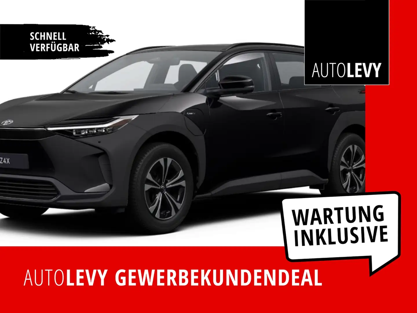 Toyota bZ4X Teamplayer Navi+360°Kamera+0%Finanz+Wartung Schwarz - 1