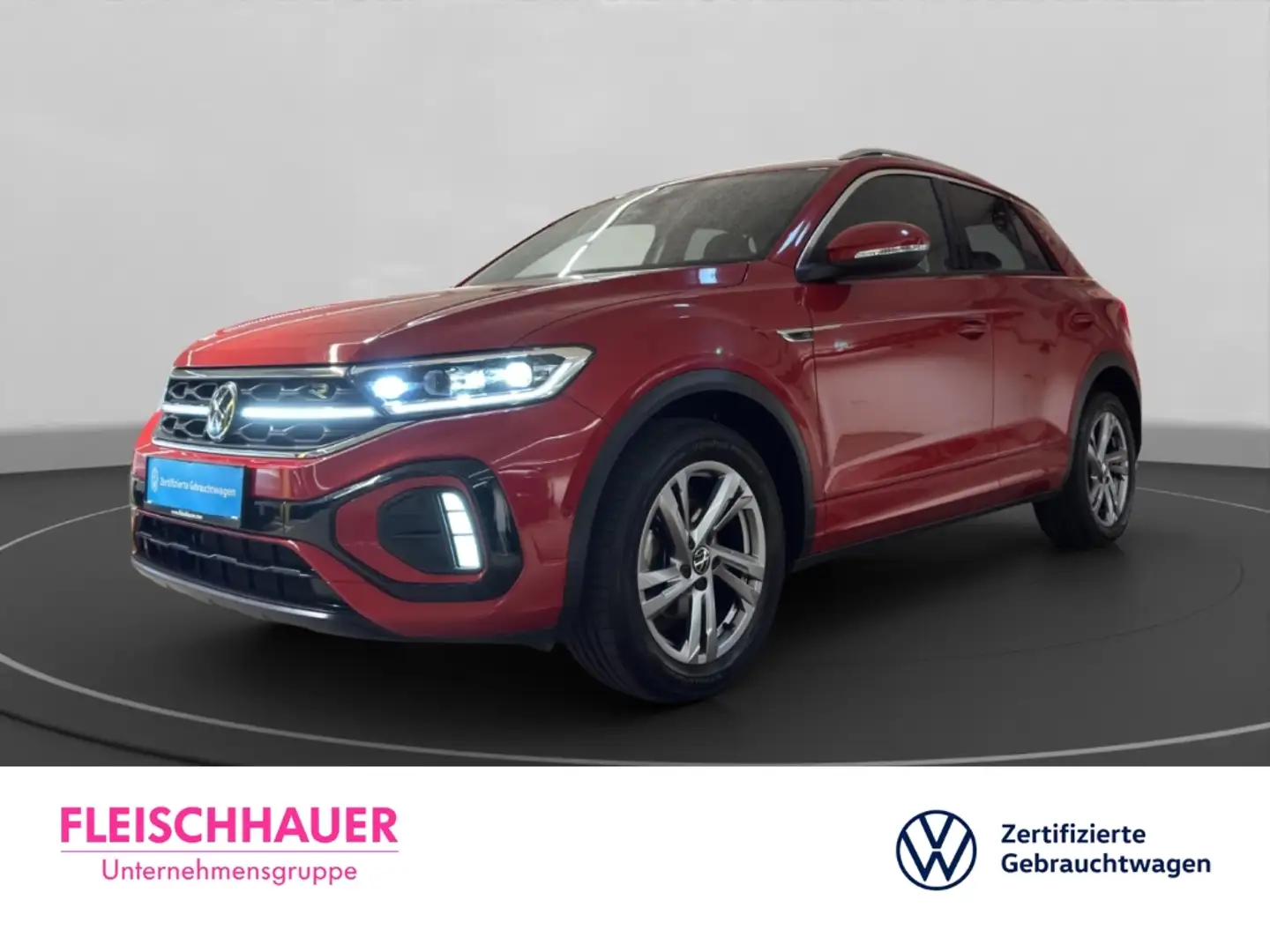 Volkswagen T-Roc R-Line 1.5 TSI MATRIX+ACC+AHK+RFK+NAVI+CARPLAY+SHZ Rot - 1