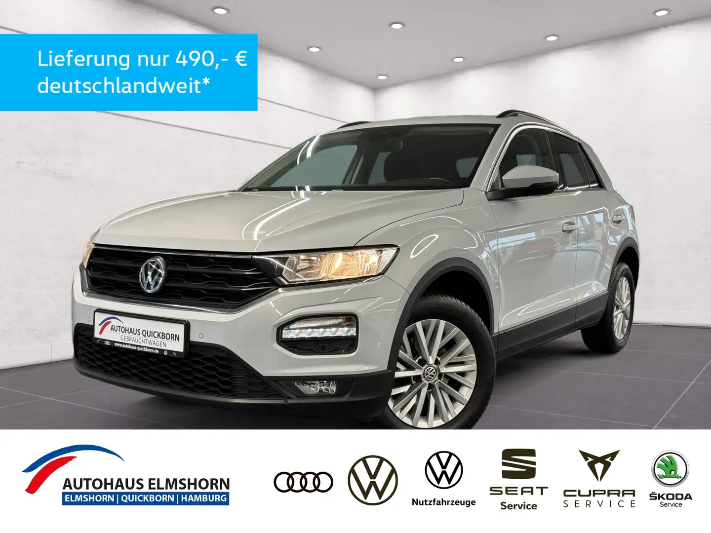 Volkswagen T-Roc 1.0 TSI AHK NAVI APP ACC SHZ Blanc - 1
