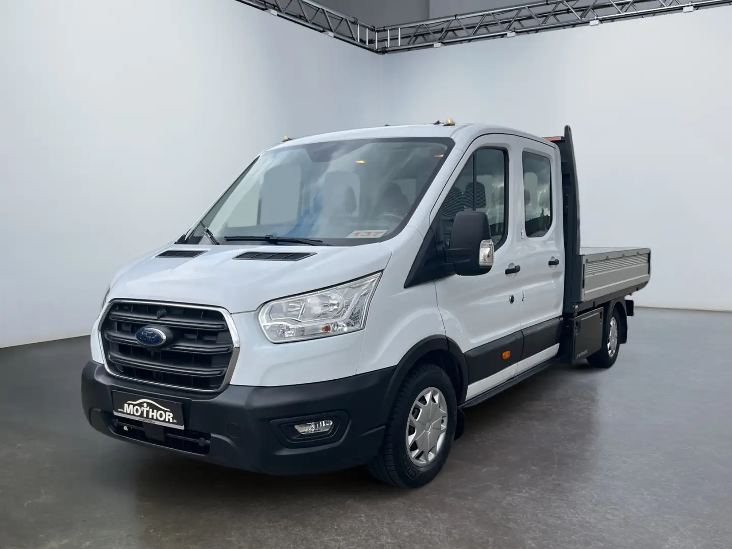 Ford Transit Pritsche Trend 2.0 TDCi 350 L3 AHK GJR Weiß - 2