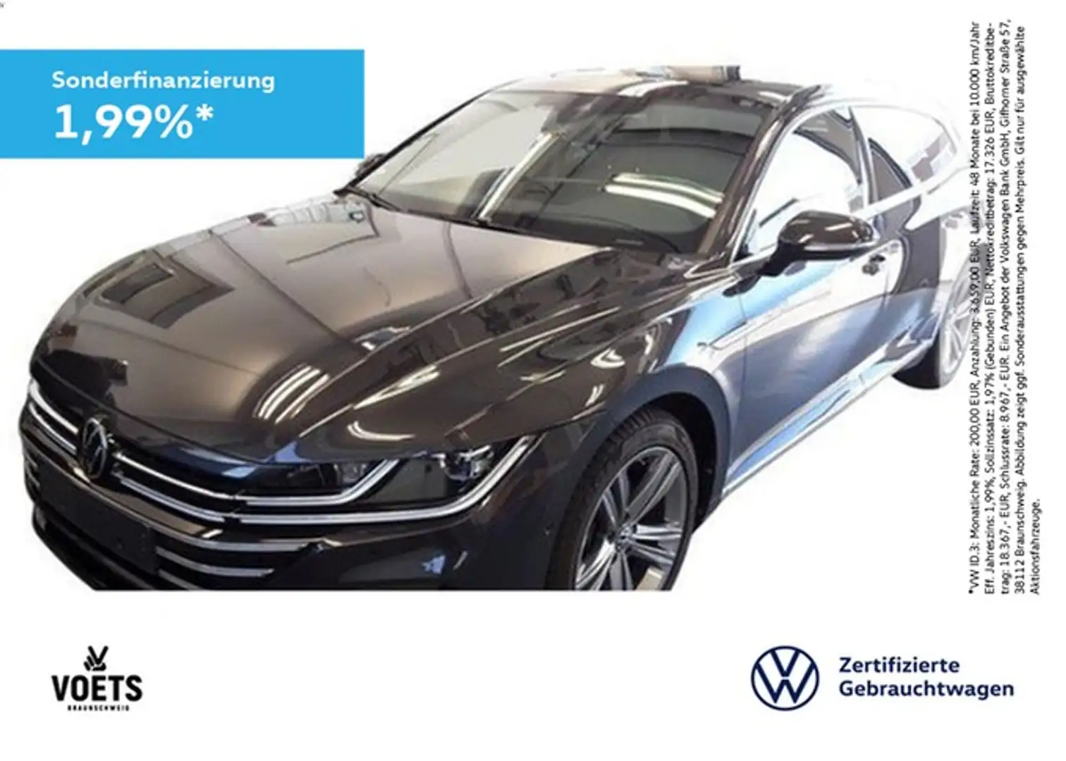 Volkswagen Arteon Shooting Brake R-Line 2.0 TSI DSG AHK+IQ Grau - 1