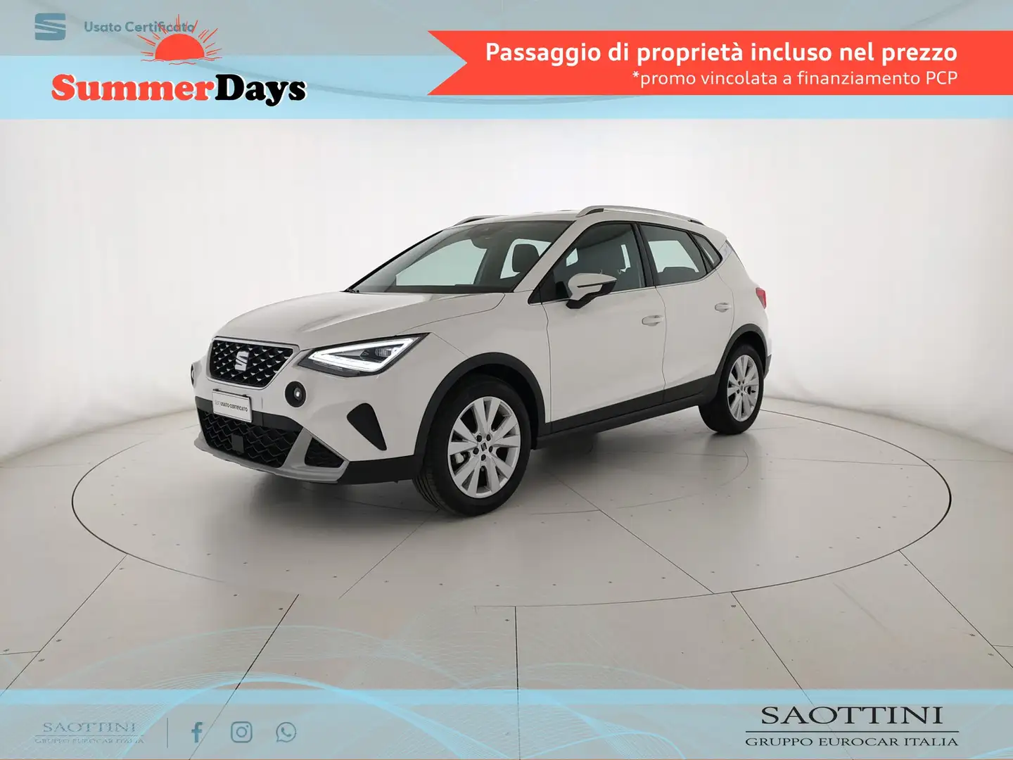 SEAT Arona 1.0 EcoTSI XPERIENCE 95 CV Білий - 1