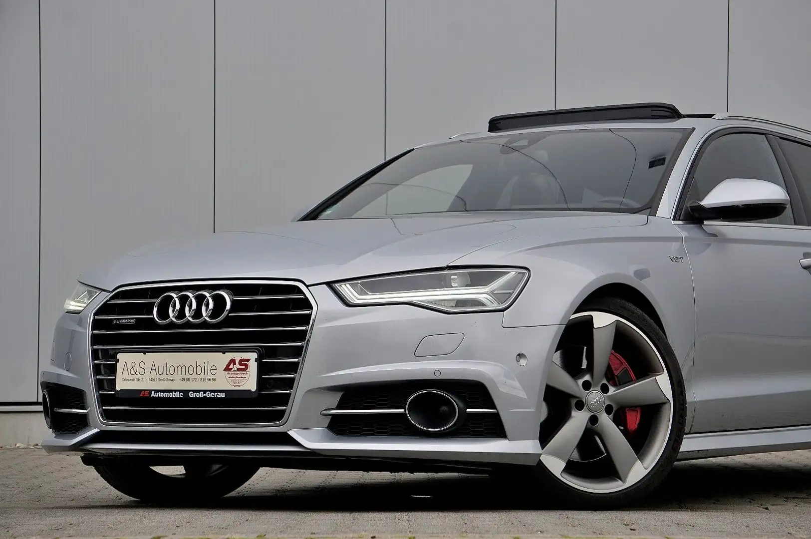 Audi A6 3.0 TDI comp. *UNFALLFREI *S-SITZE *LUFT *AHK Silber - 1