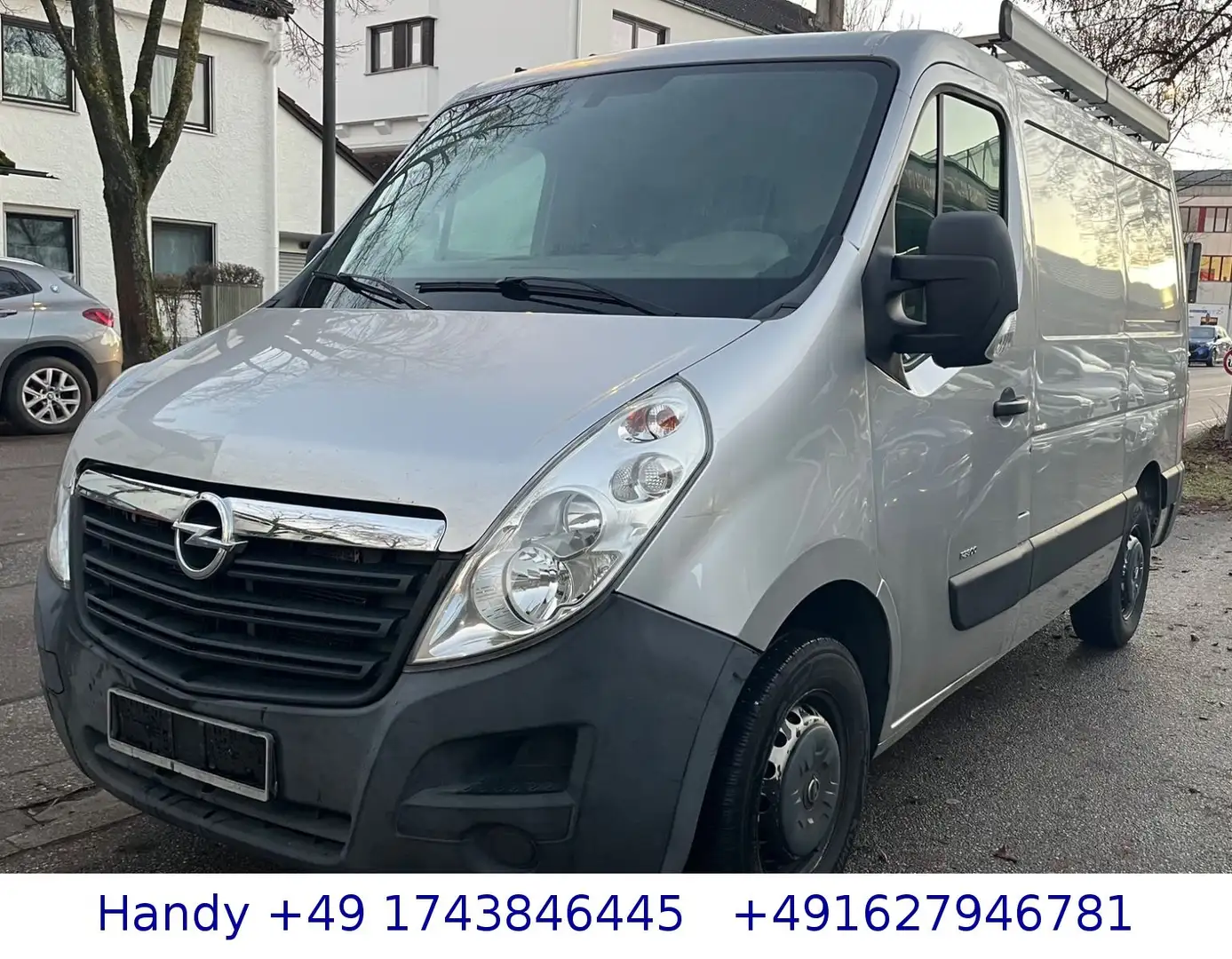 Opel Movano B 2,3 CDTI L1H1/TÜV AU NEU/KLIMA/AHK Silber - 1