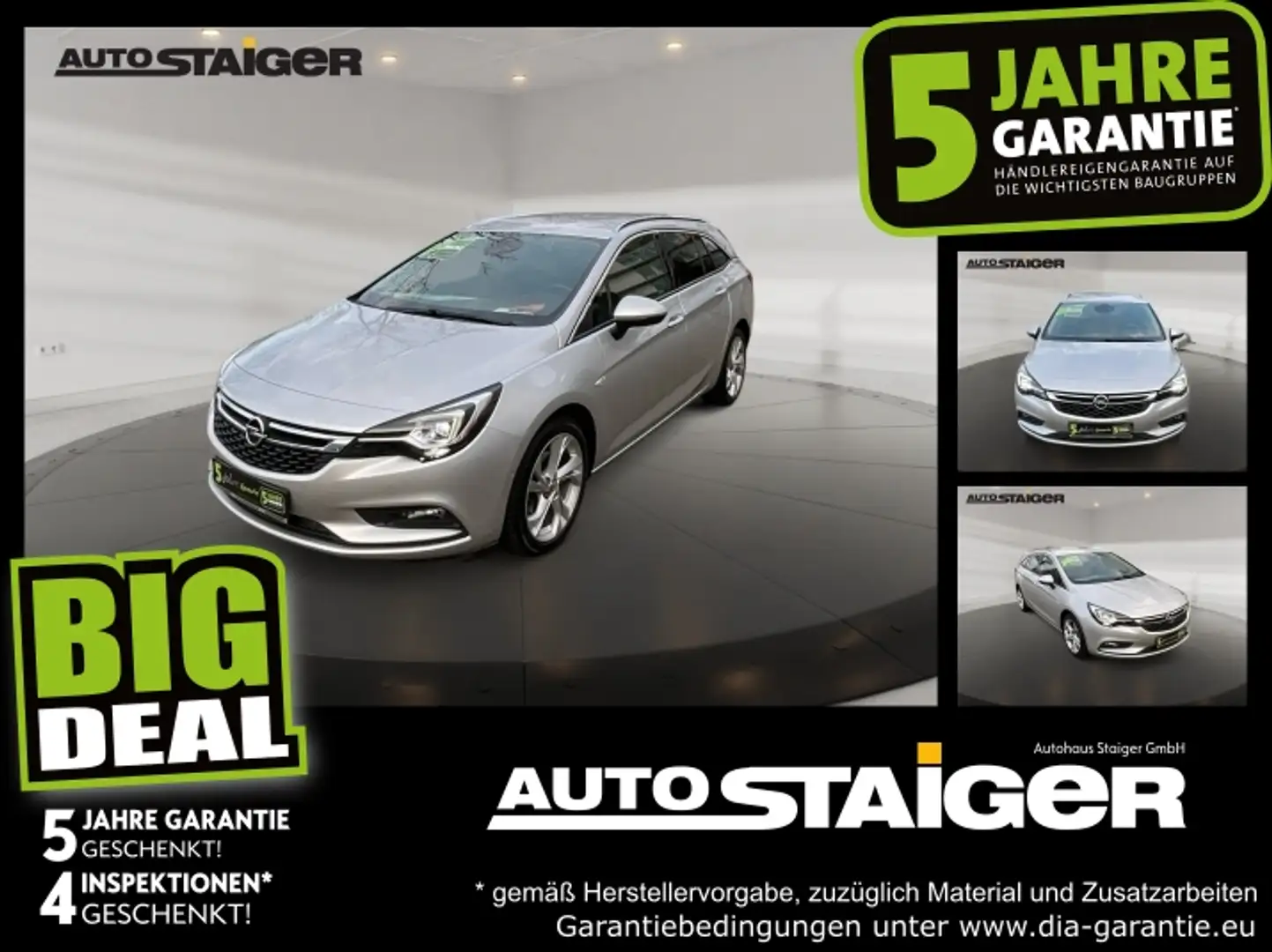 Opel Astra K Sports Tourer 1.4 Turbo Innovation LED Argent - 1