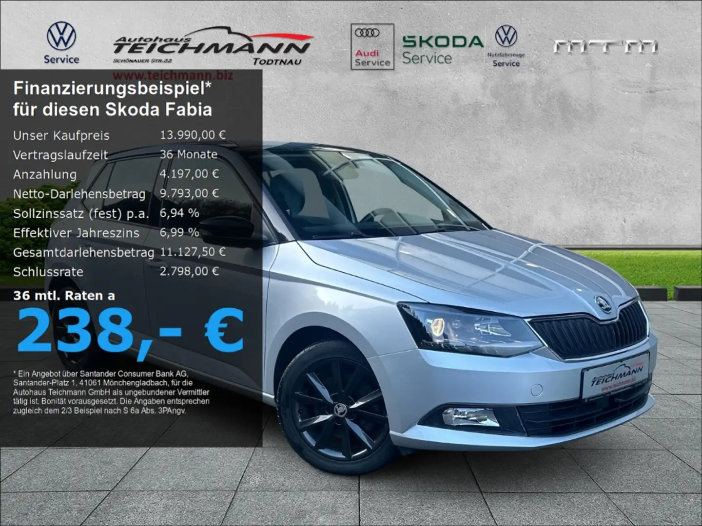 Skoda Fabia Style DSG Silber - 1