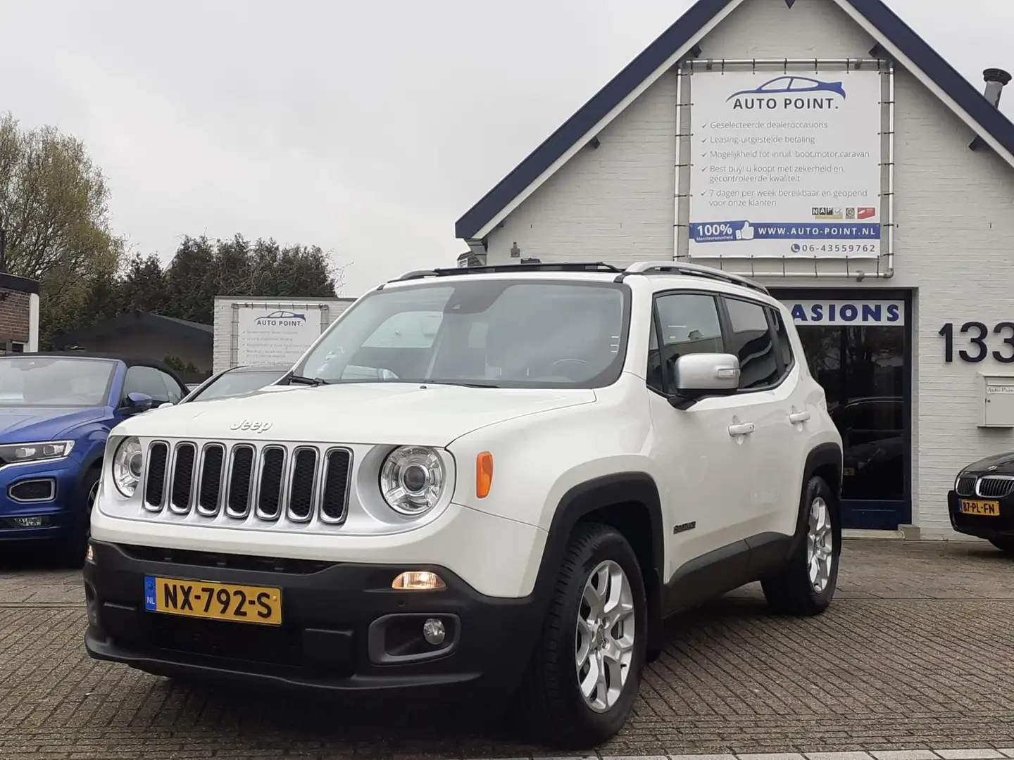 Jeep Renegade 1.4 AUTOMAAT/LEDER/STOELVERW/PANORAMA/COMPLEET Wit - 1