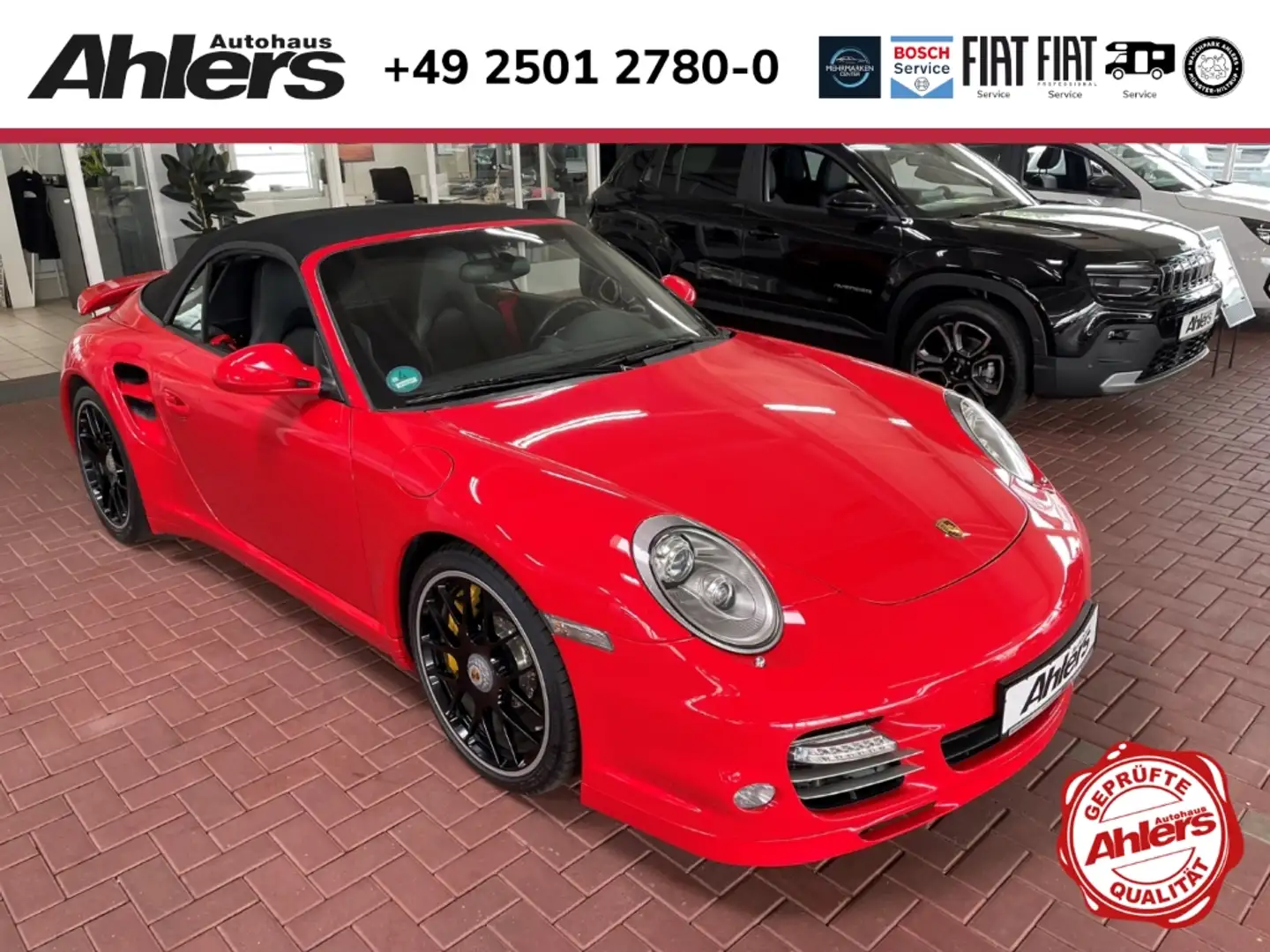 Porsche 997 Turbo Cabrio+APPROVED+CERAMIC+SPORTCHRONO+PDC+ Rot - 1