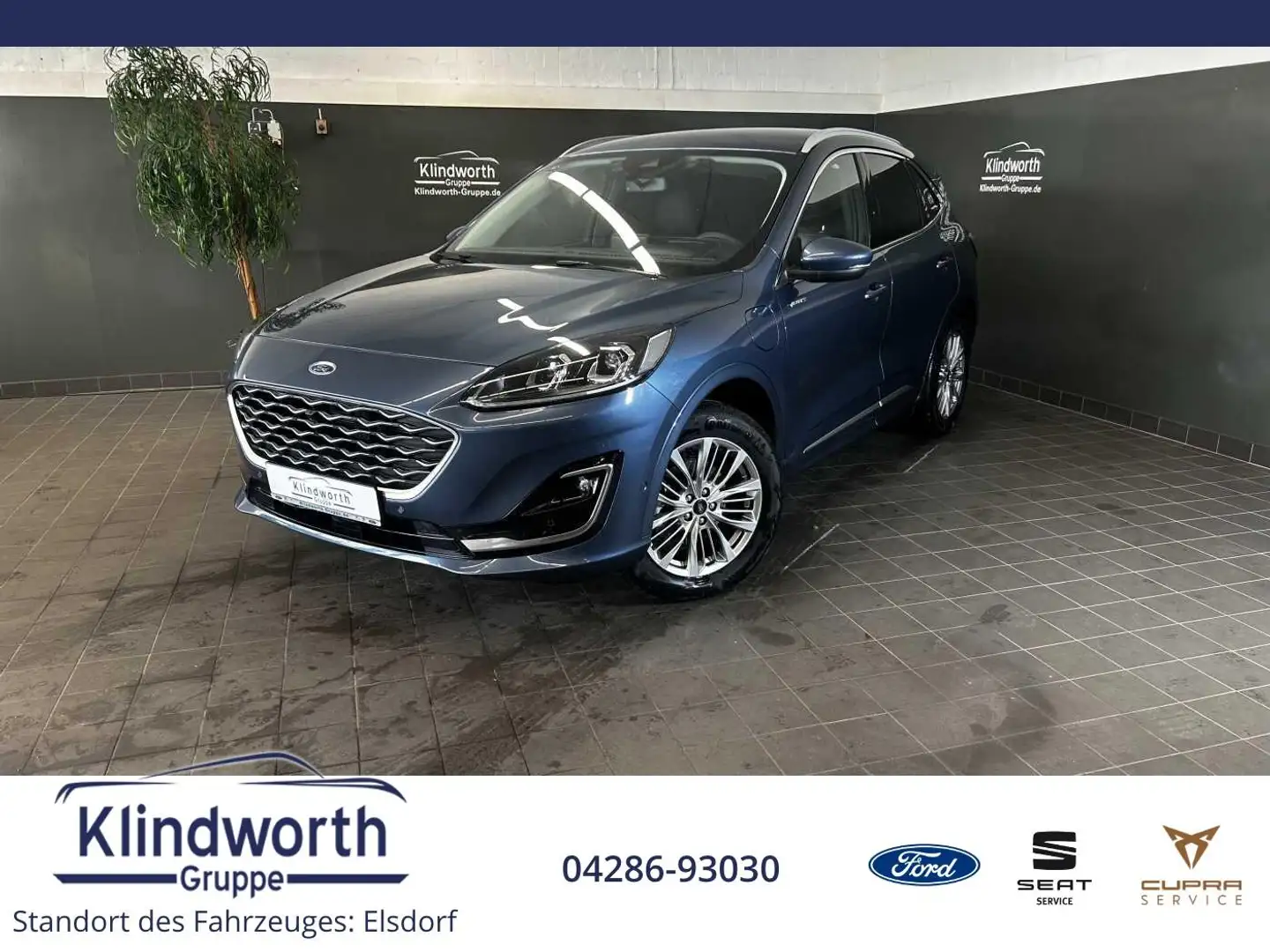 Ford Kuga 2.5 Duratec PHEV VIGNALE LED+iACC+Navi Blu/Azzurro - 1