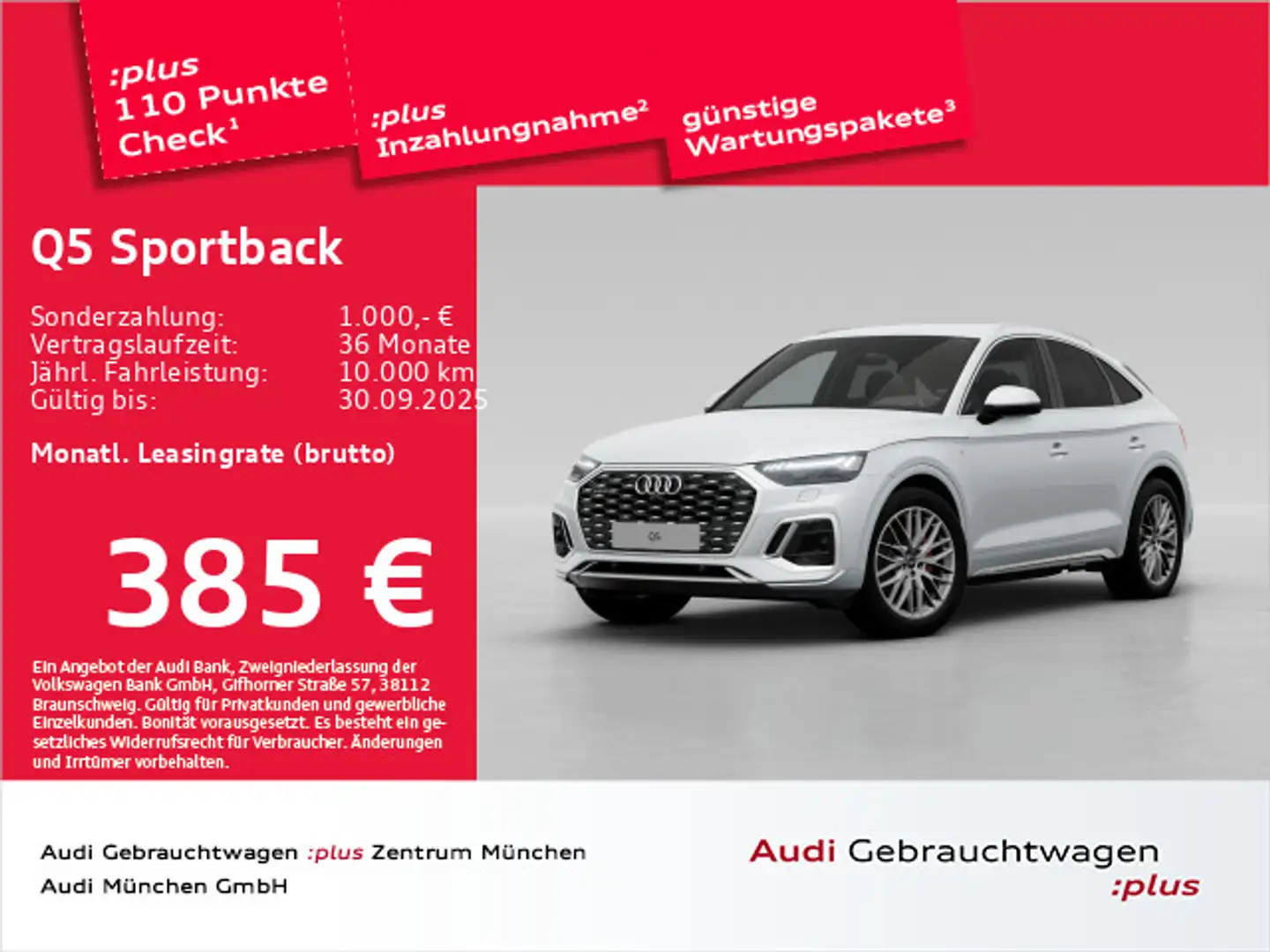 Audi Q5 40 TFSI qu. S tronic S line ACC/AHK Weiß - 1