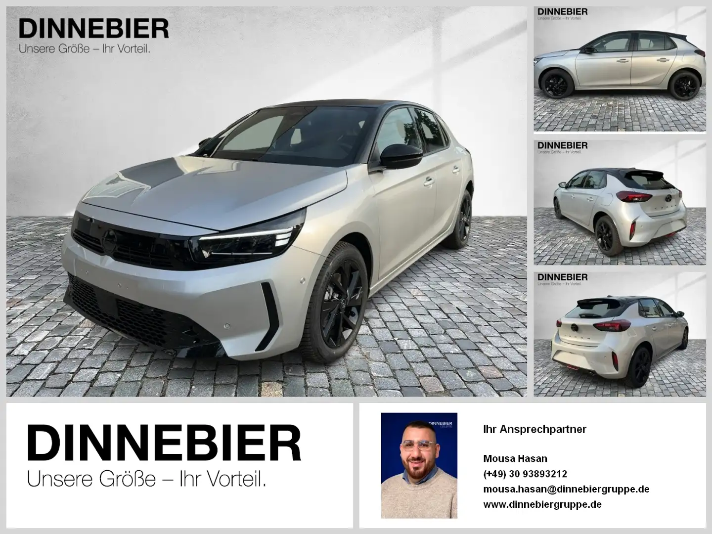 Opel Corsa GS 1.2 LED+Rückfahrkamera+Allwetter+SHZ Silber - 1