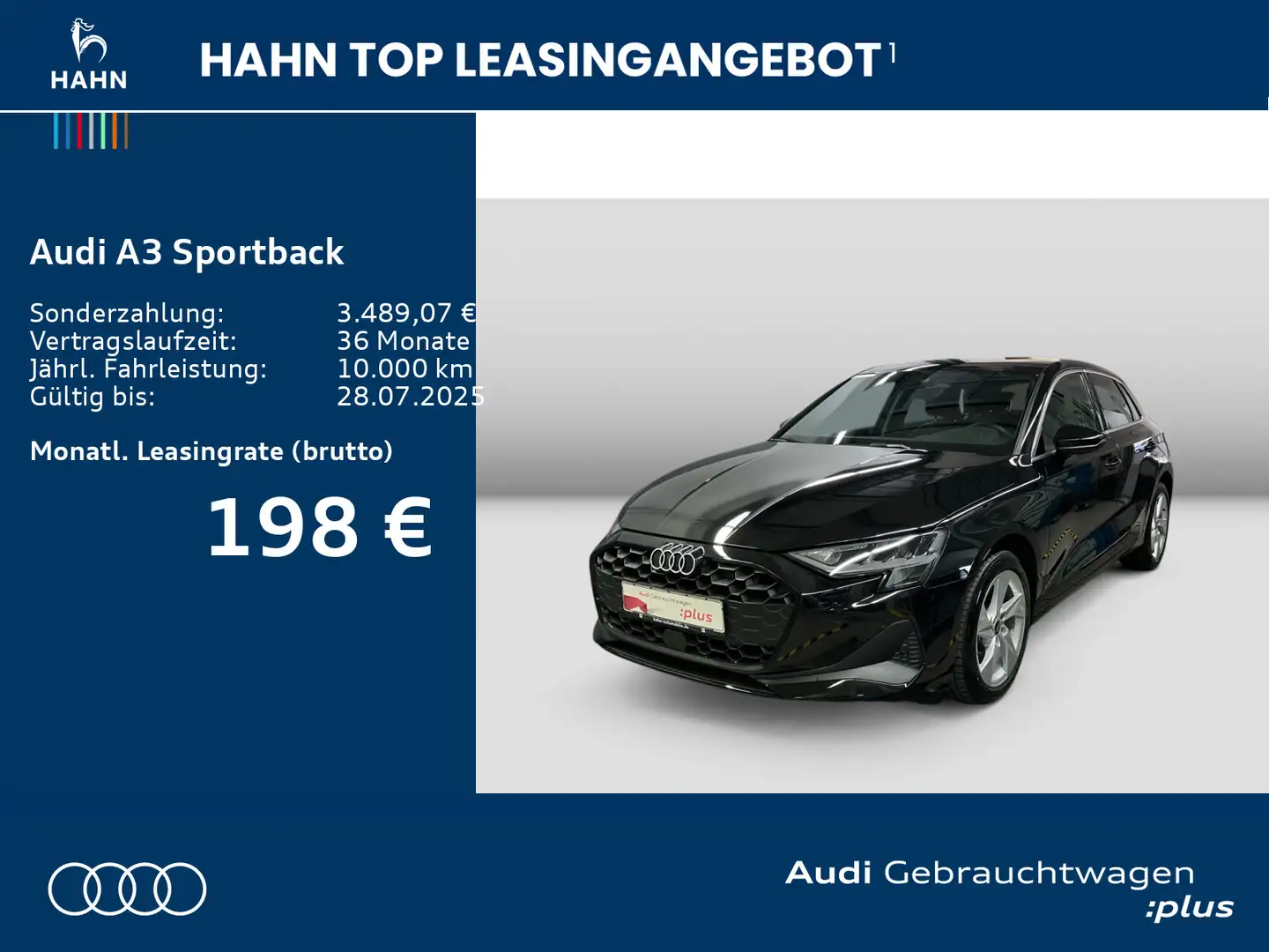 Audi A3 30 TFSI LED Virtual Sitzh Tempo DAB Noir - 2
