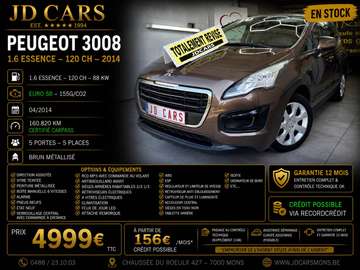 3008 1.6 ESSENCE ‼️GARANTIE 1 AN CTOK‼️