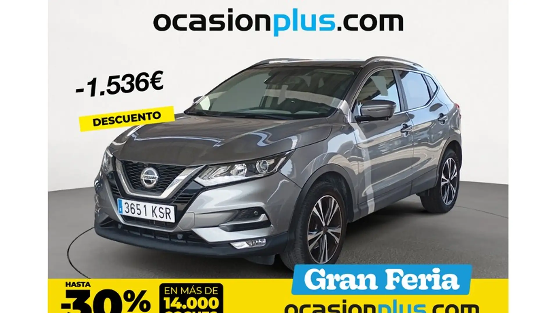 Nissan Qashqai 1.2 DIG-T N-Connecta 4x2 Gris - 1