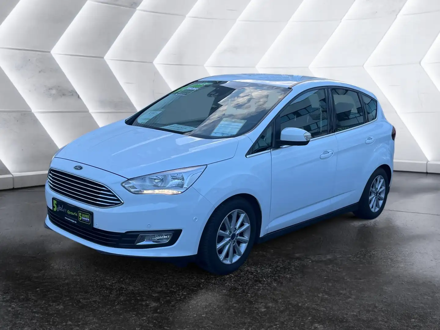 Ford C-Max 1.0 EcoBoost Titanium 2xKlima Kam. KeyLess Blanc - 2