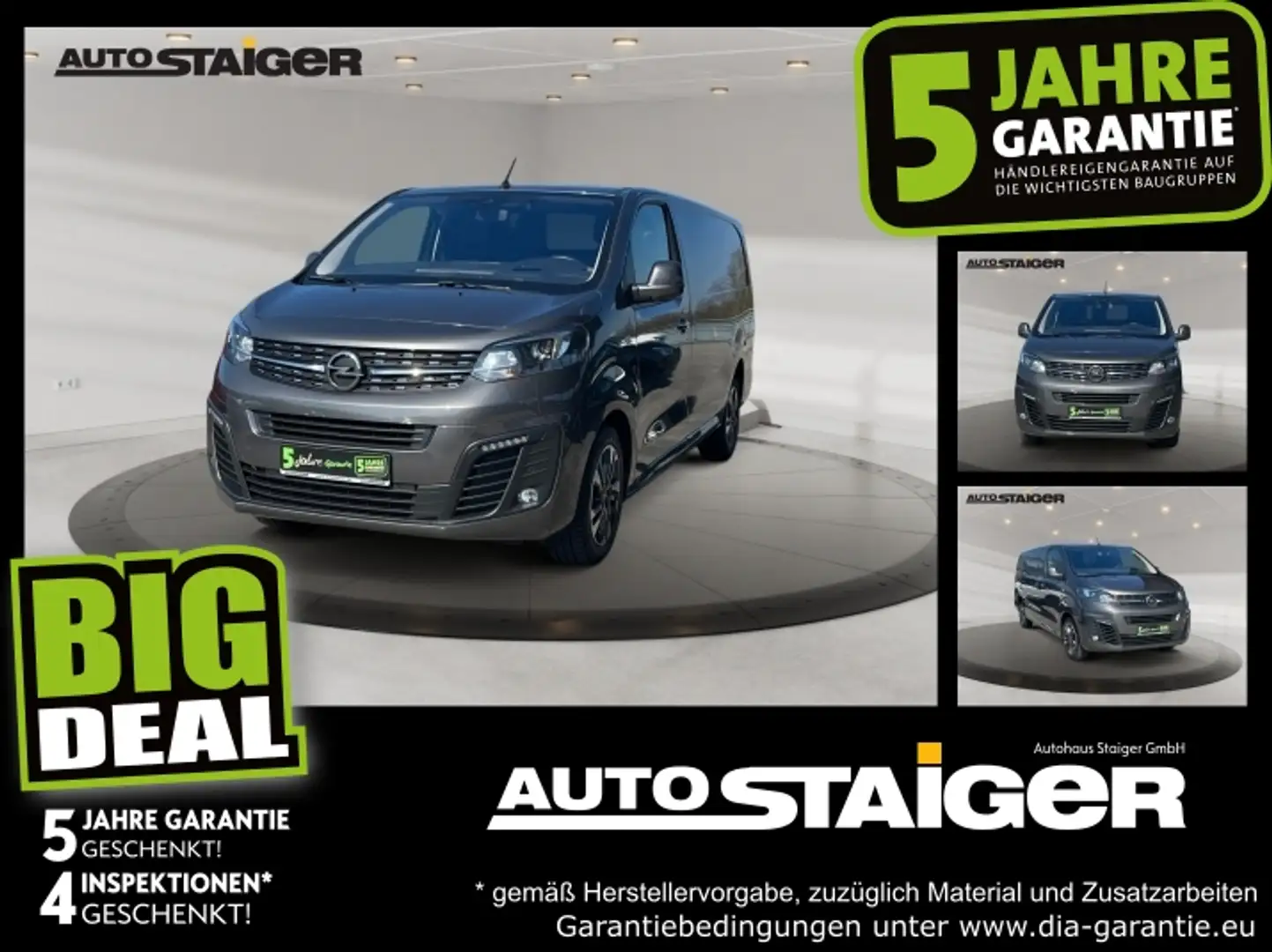 Opel Vivaro L3 Elegance AHK Automatik, Standheizung, Grau - 1