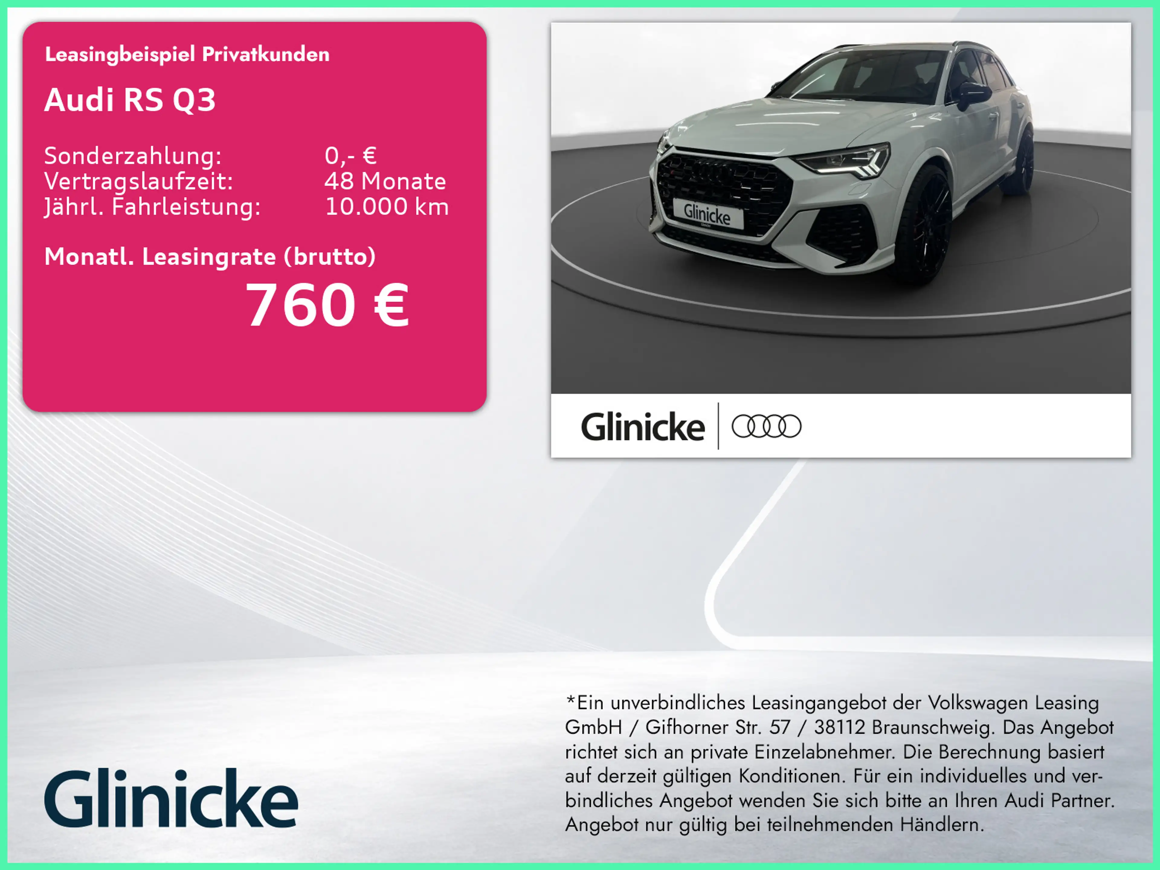 Audi RS Q3 2.5 TFSI qu. AHK LM 22" LED Nappa 360