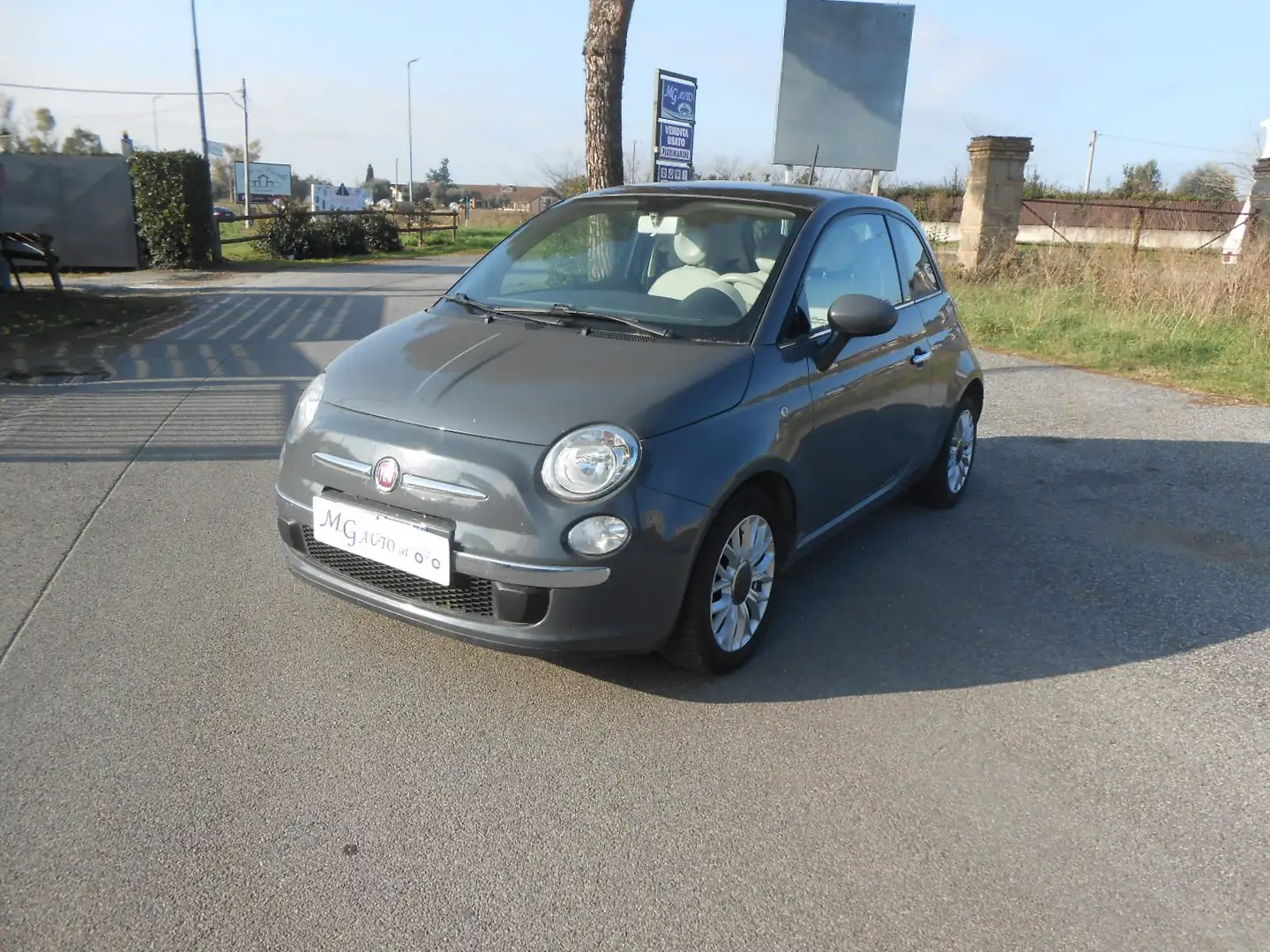 Fiat 500 500 1.3 mjt 16v Lounge 95cv my14 Grijs - 1