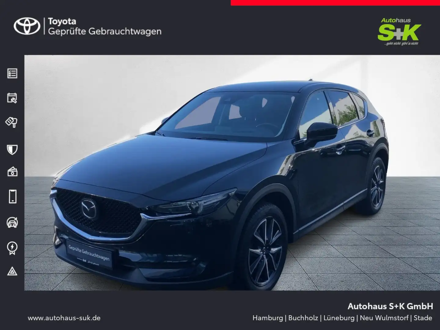 Mazda CX-5 2.0 SKYACTIV-G 165 Sports-Line AWD*LEDER*SHZ Negro - 1