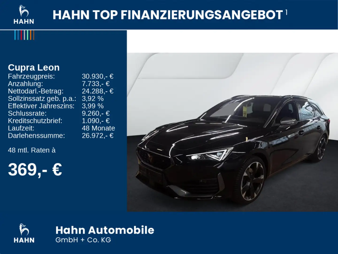 CUPRA Leon Sportstourer 2.0TDI DSG LED Nav Sitzh ACC Zwart - 2