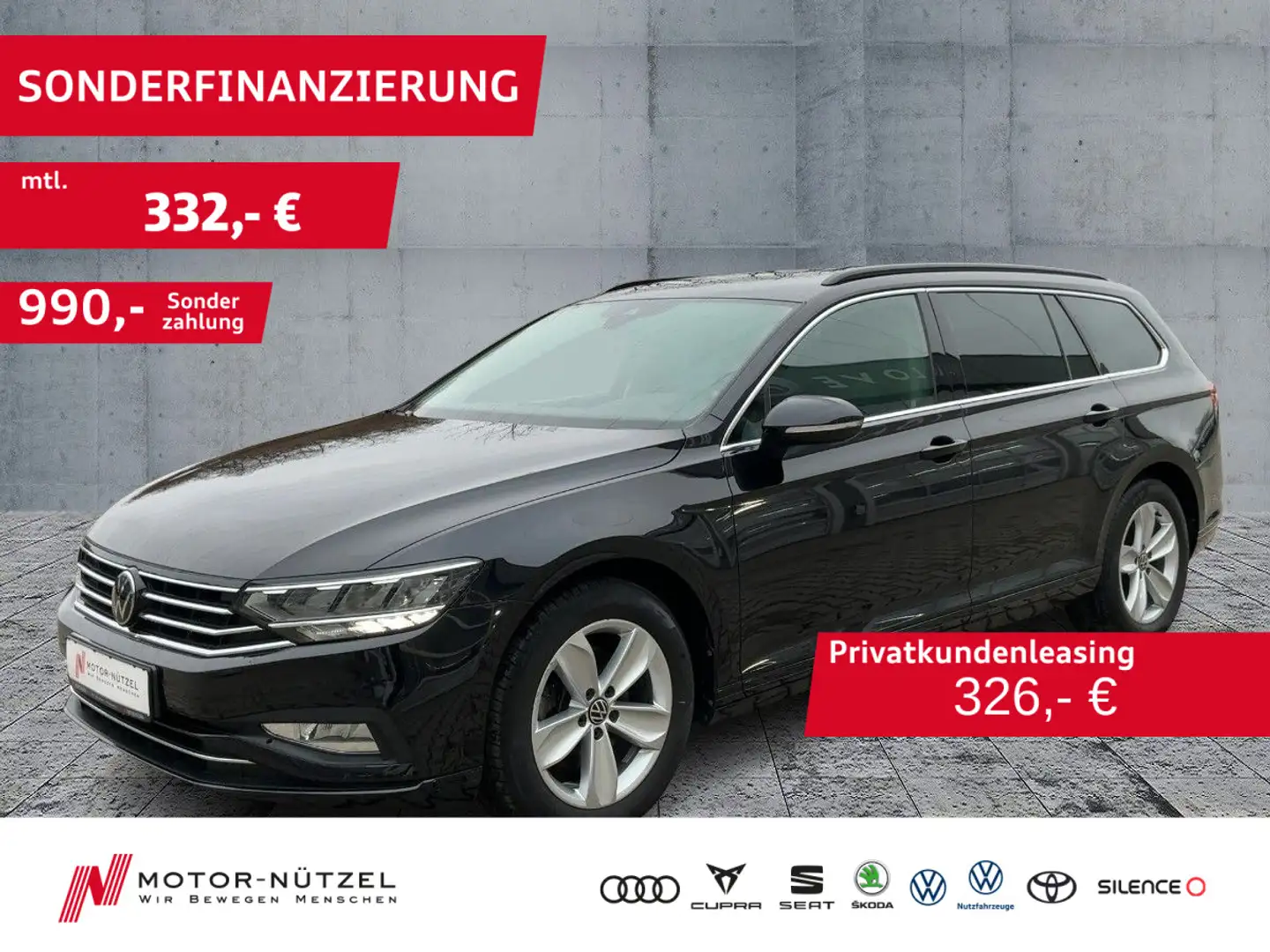 Volkswagen Passat Variant 2.0 TDI DSG BUSINESS LED+AHK+ACC Schwarz - 1