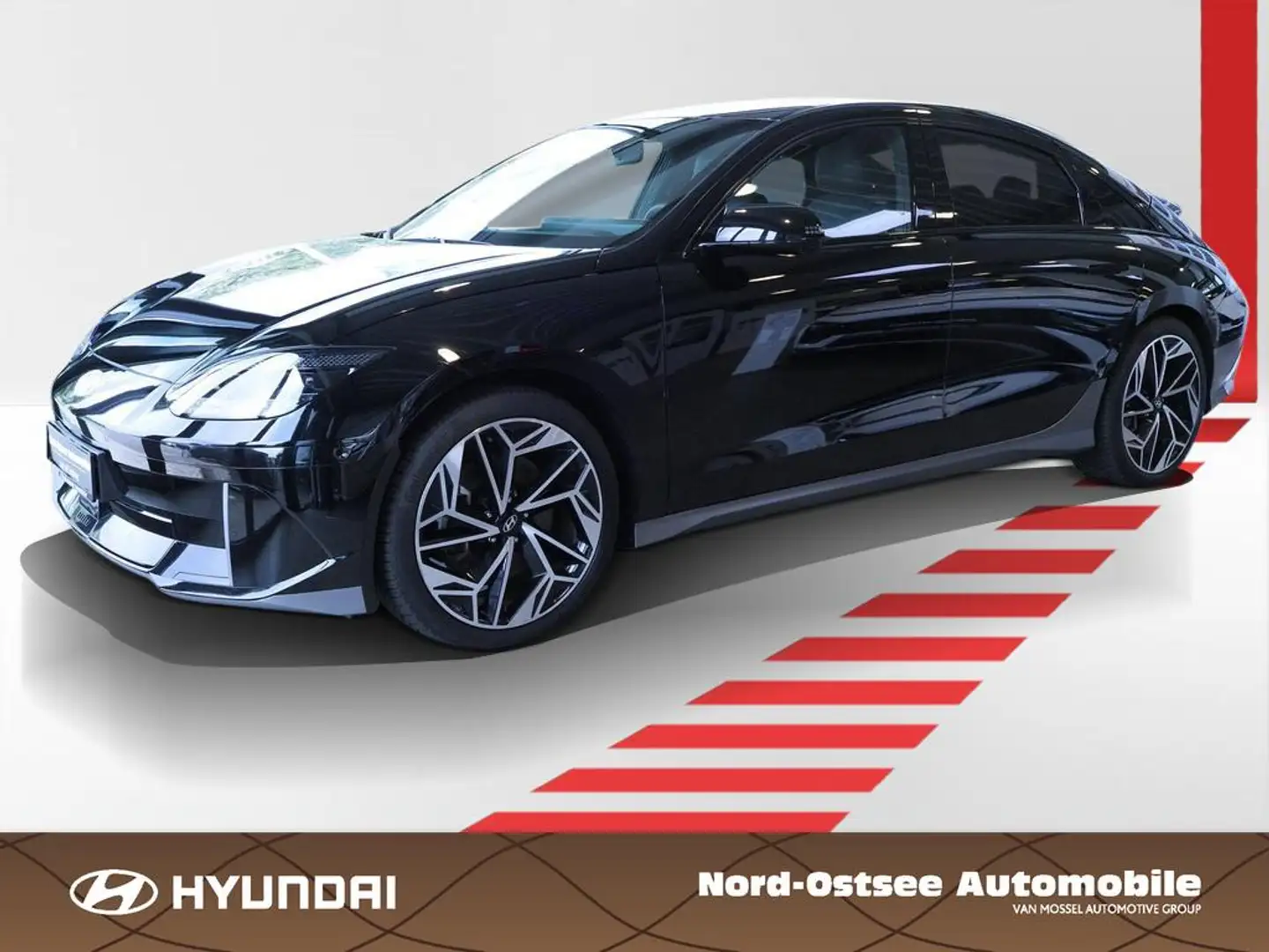Hyundai IONIQ 6 UNIQ ELEKTRO 4WD KAMERA TEMPO HUD SHZ Schwarz - 1