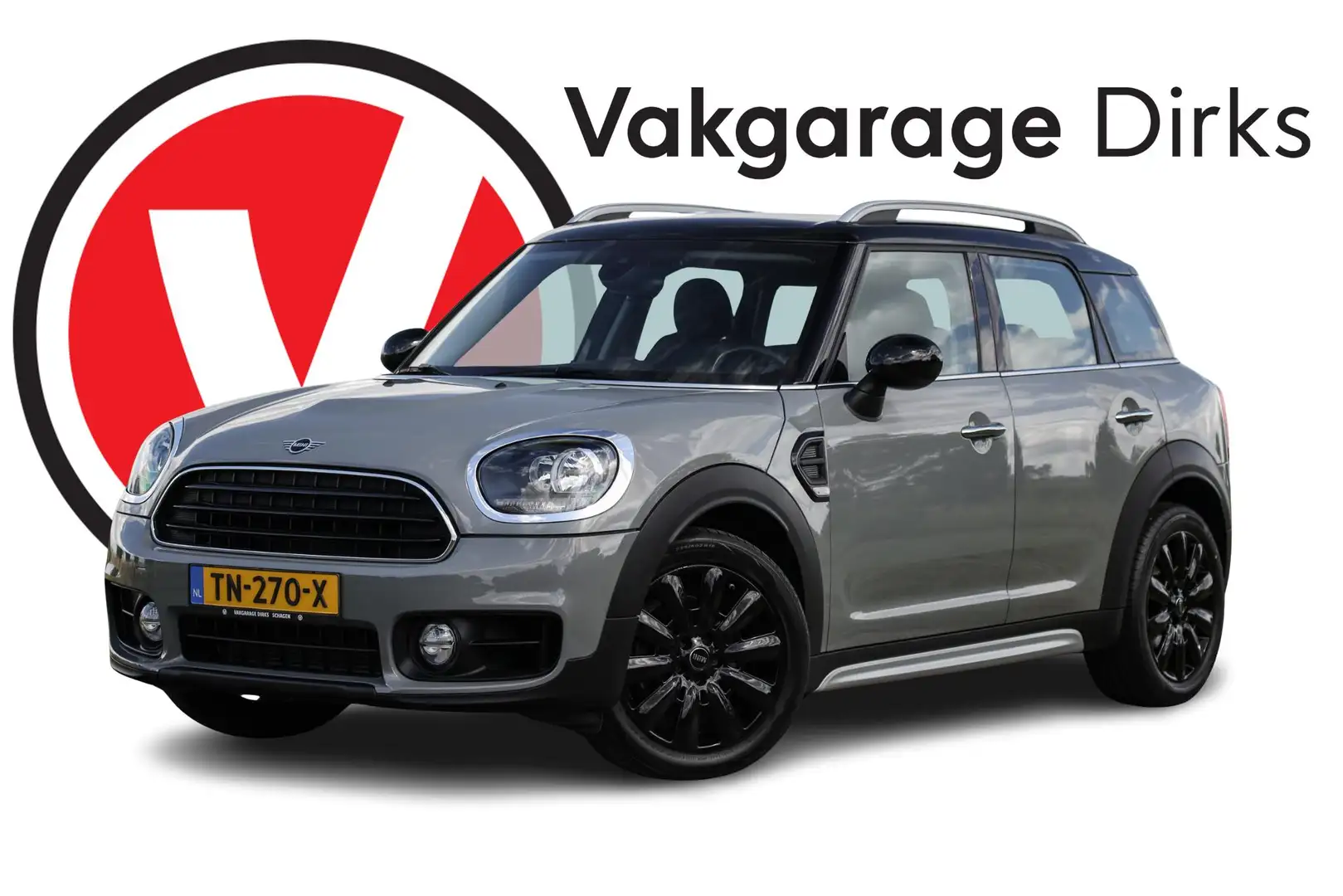 MINI Cooper Countryman 1.5 136 PK ✅ Leder ✅ Carplay ✅ Stoelverwarming Gris - 1