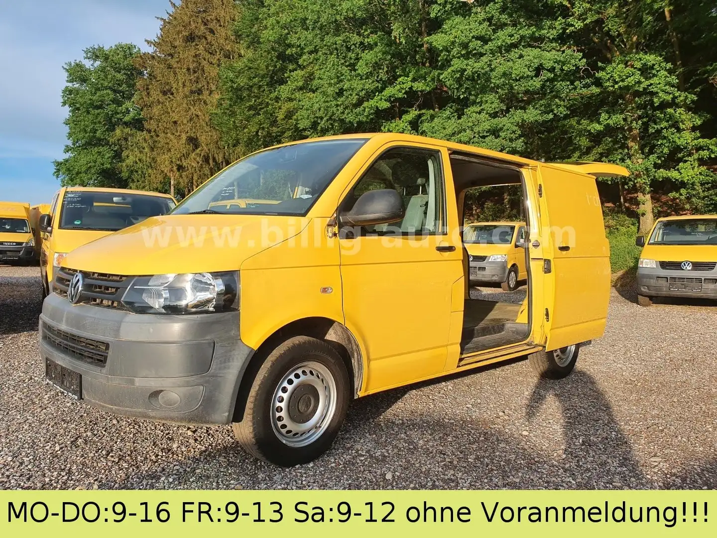 Volkswagen T5 Transporter 2.0TDI EU5*2xSchiebetüre*1.Hand* Gelb - 1