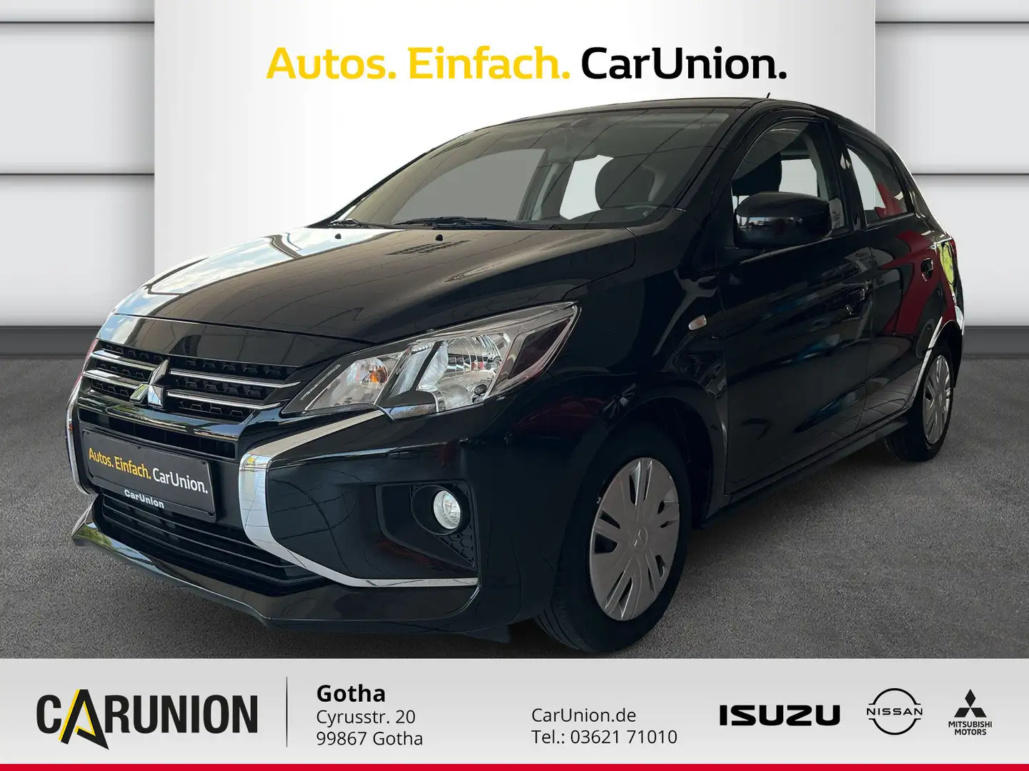 Mitsubishi Space Star 1,2 Select KLIMA/DAB/ABS Zwart - 1