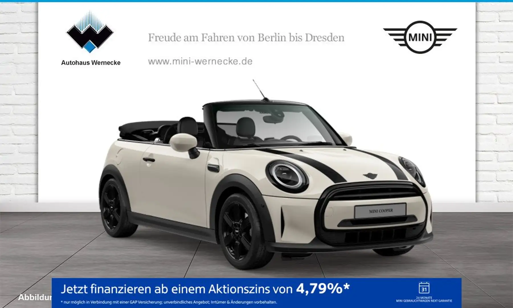 MINI Cooper Cabrio Cooper Cabrio Head-Up DAB LED RFK Navi Tempomat Weiß - 1