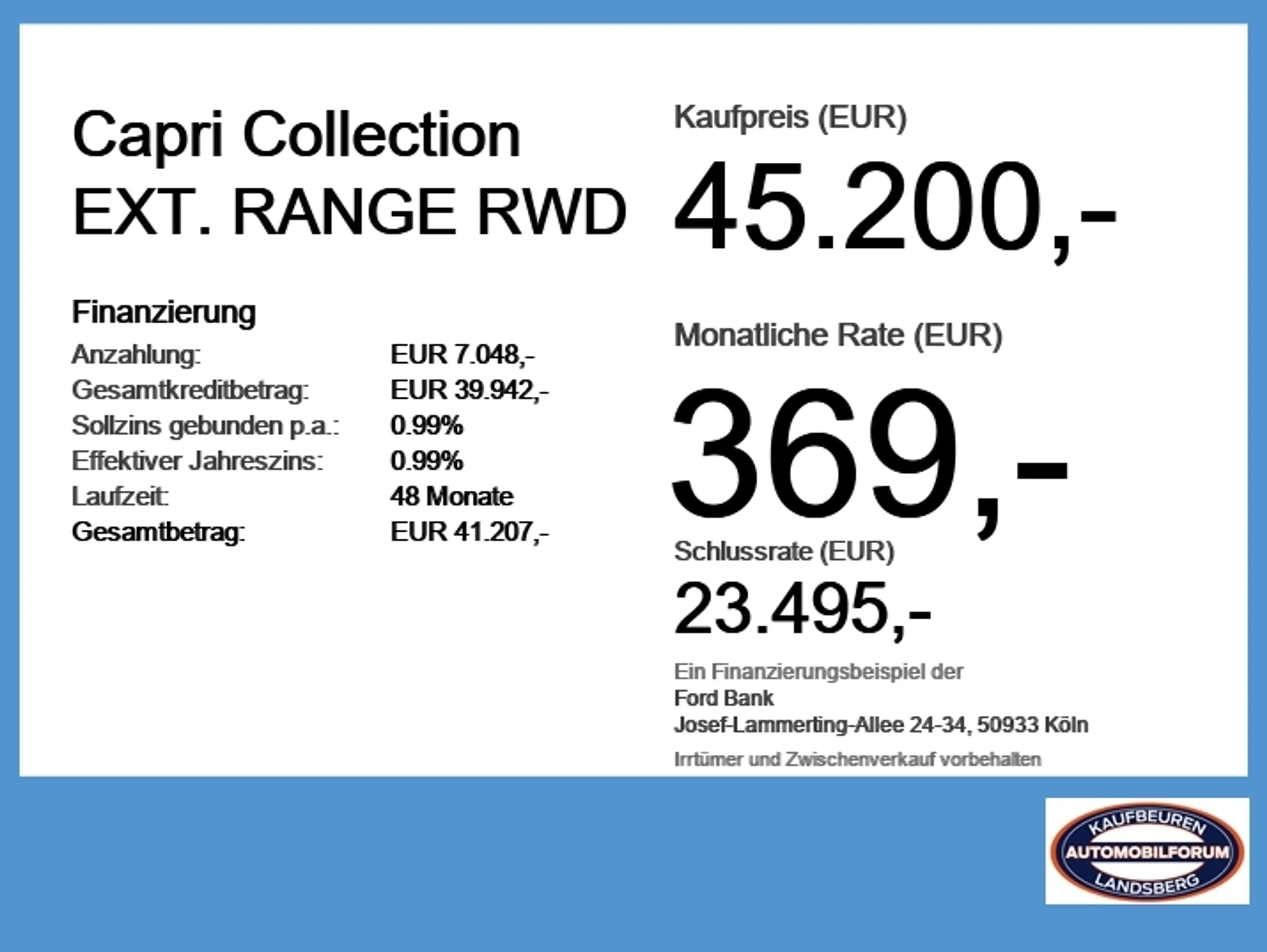 Ford Capri Collection EXT. RANGE RWD LED*360*HUD — photo 6
