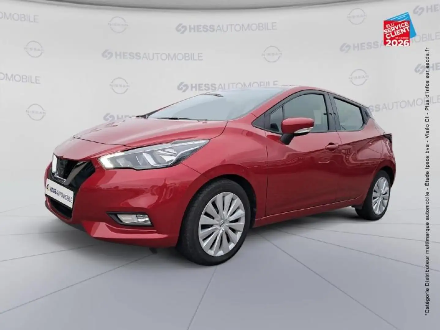 Nissan Micra 0.9 IG-T 90ch Acenta 2018 Euro6c Rouge - 1