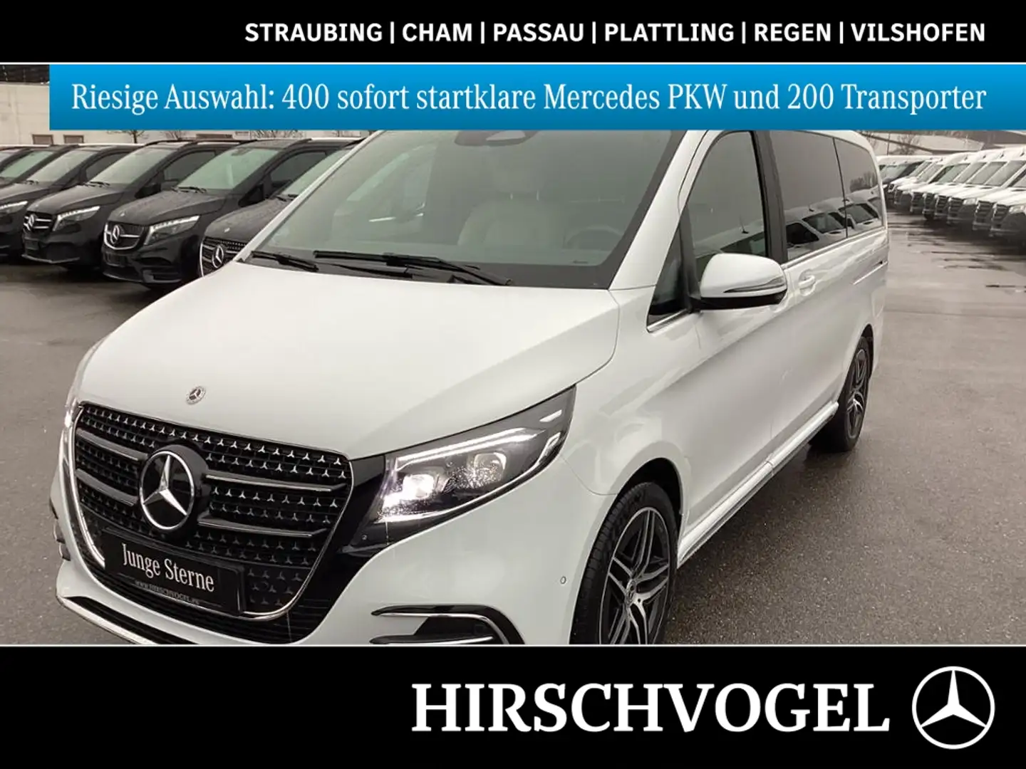Mercedes-Benz V 300 d Exclusive 4M lang AIRMATIC Memory+AHK Weiß - 1