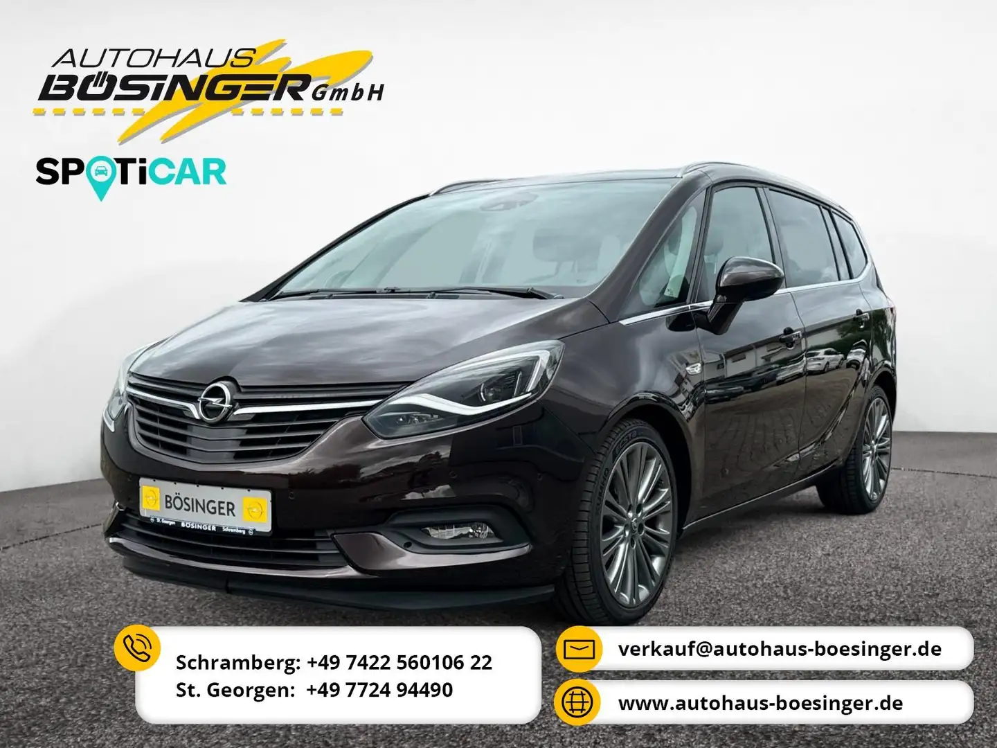 Opel Zafira Tourer Zafira 1.4 Turbo 7 Sitzer / AHK / ACC / Kamera Marrone - 1