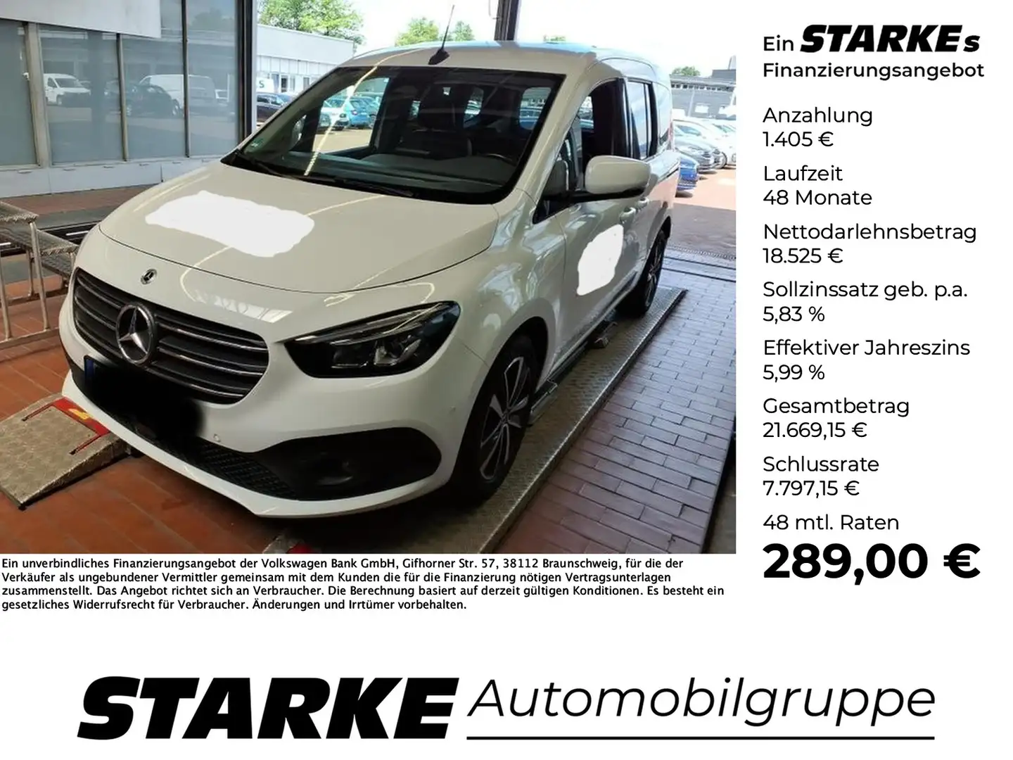 Mercedes-Benz T-Class T 180 d standard Edition Weiß - 1