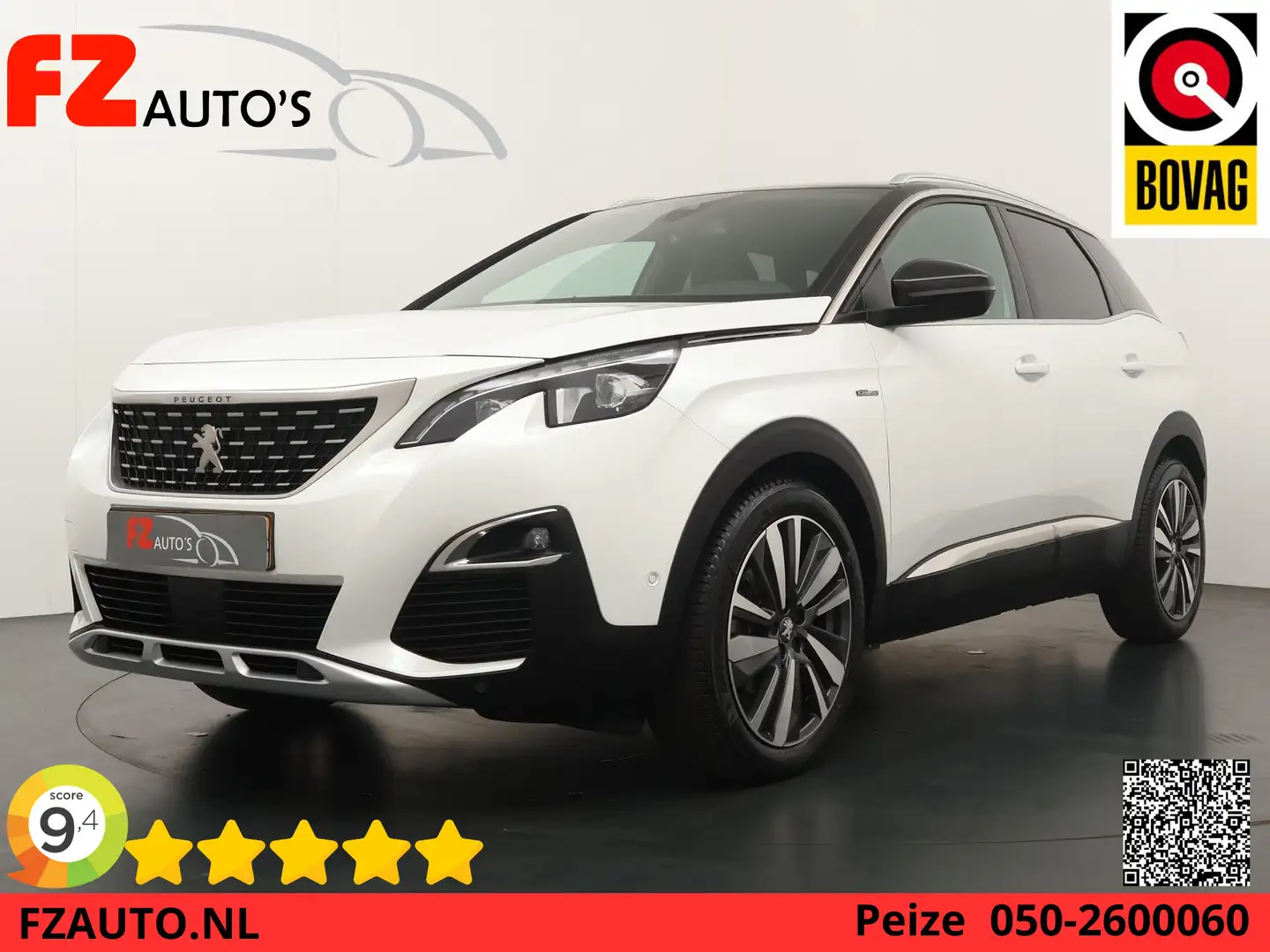 Peugeot 3008 1.6 PureTech GT Line Automaat - Navigatie - Climat Wit - 1