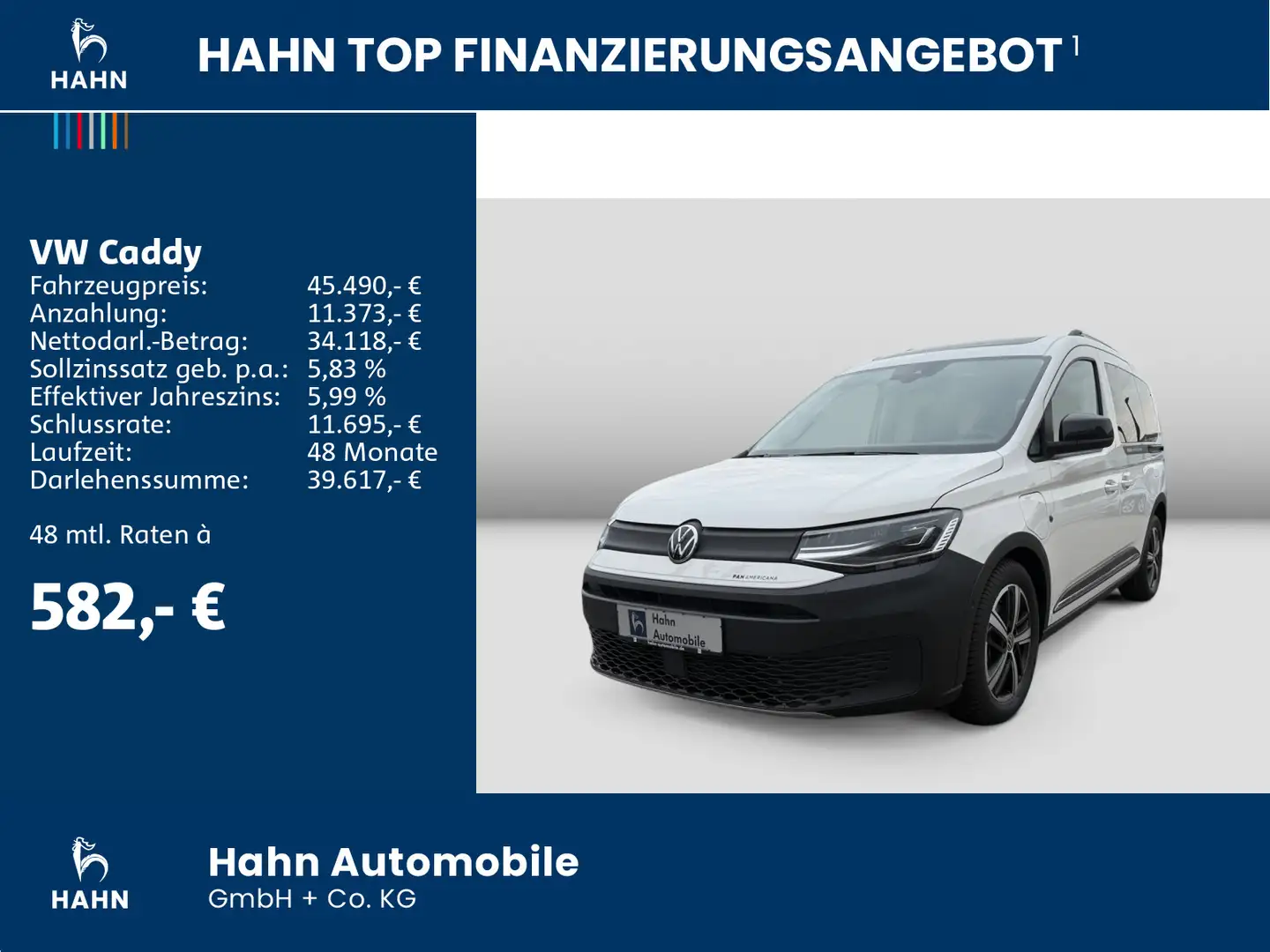 Volkswagen Caddy VW Caddy PanAmericana 5-Sitzer 1,5l 85kW eHybrid Weiß - 2