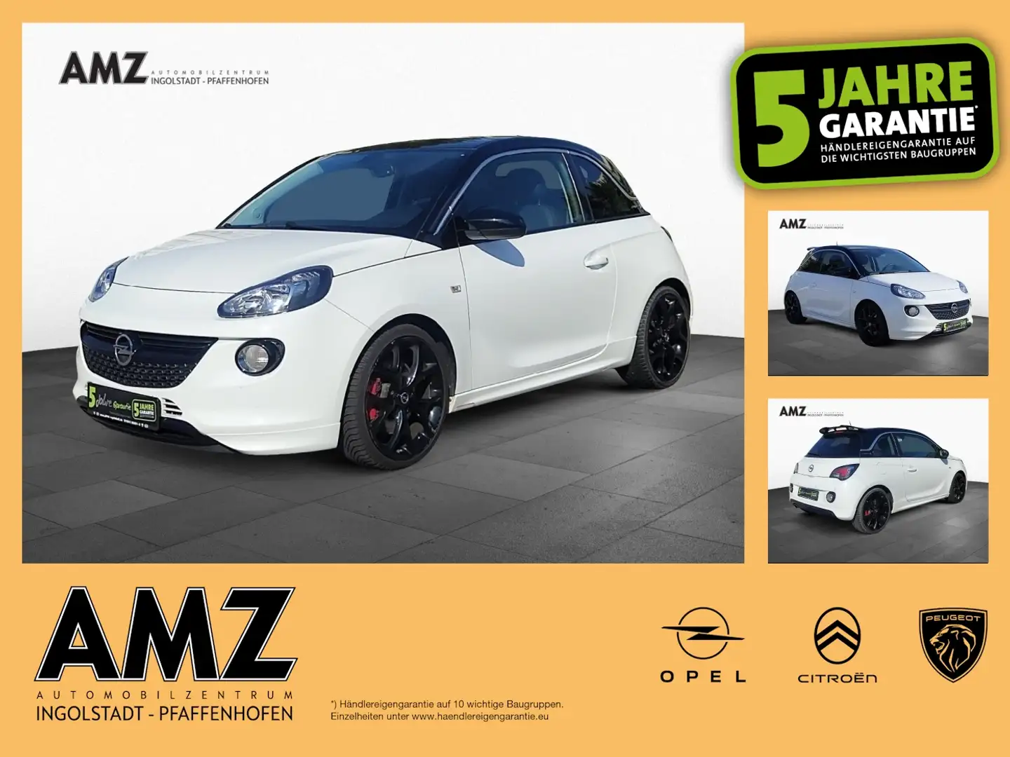 Opel Adam S 1.4l Turbo Winterp. Klimaauto. PDC Wit - 1