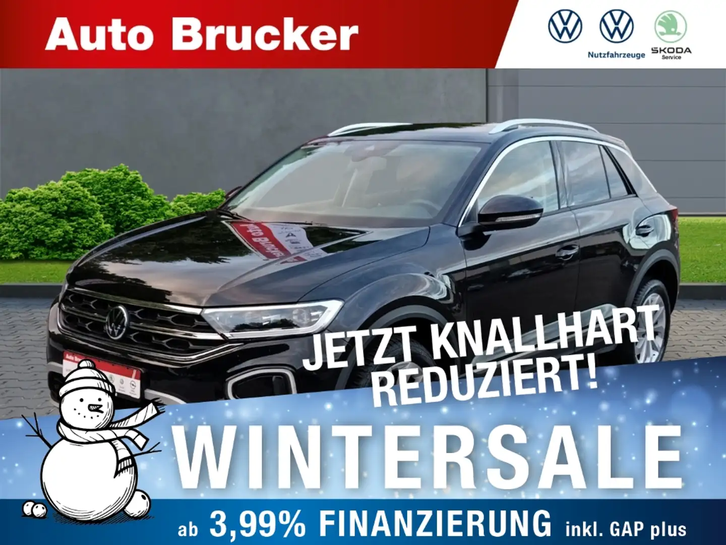 Volkswagen T-Roc Style 1.5 TSI+Anhängerkupplung+Tempomat+Klimaautom Schwarz - 1