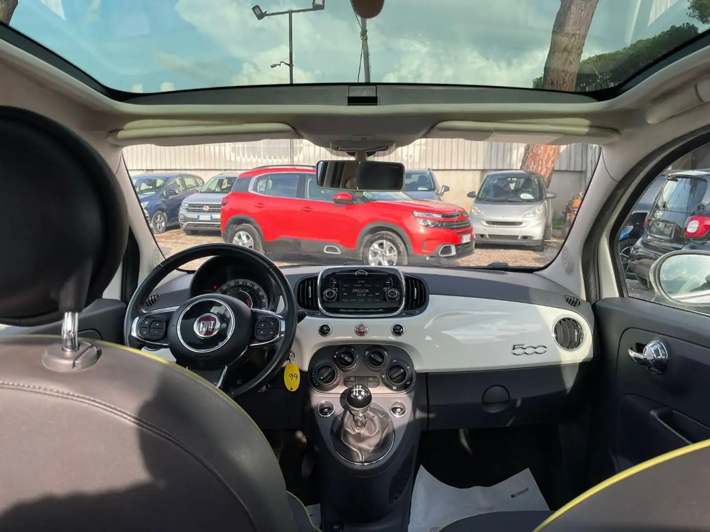 Fiat 500 1.2cc LOUNGE 69cv TETTO PANORAMICO CERCHI IN LEGA Bianco - 2