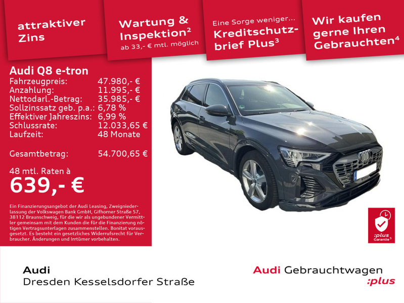 Audi Q8 e-tron S line 50 quattro 250 kW — photo 2