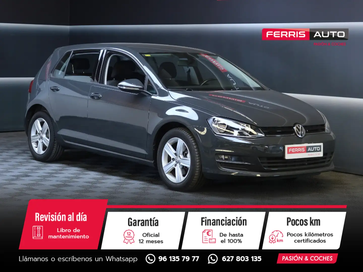 Volkswagen Golf 1.4 TSI BMT Advance 122 Gris - 1