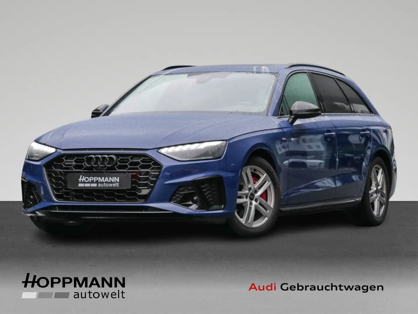 Audi A4 40 TDI quattro S-Line AHK Pano B&O Blau - 1