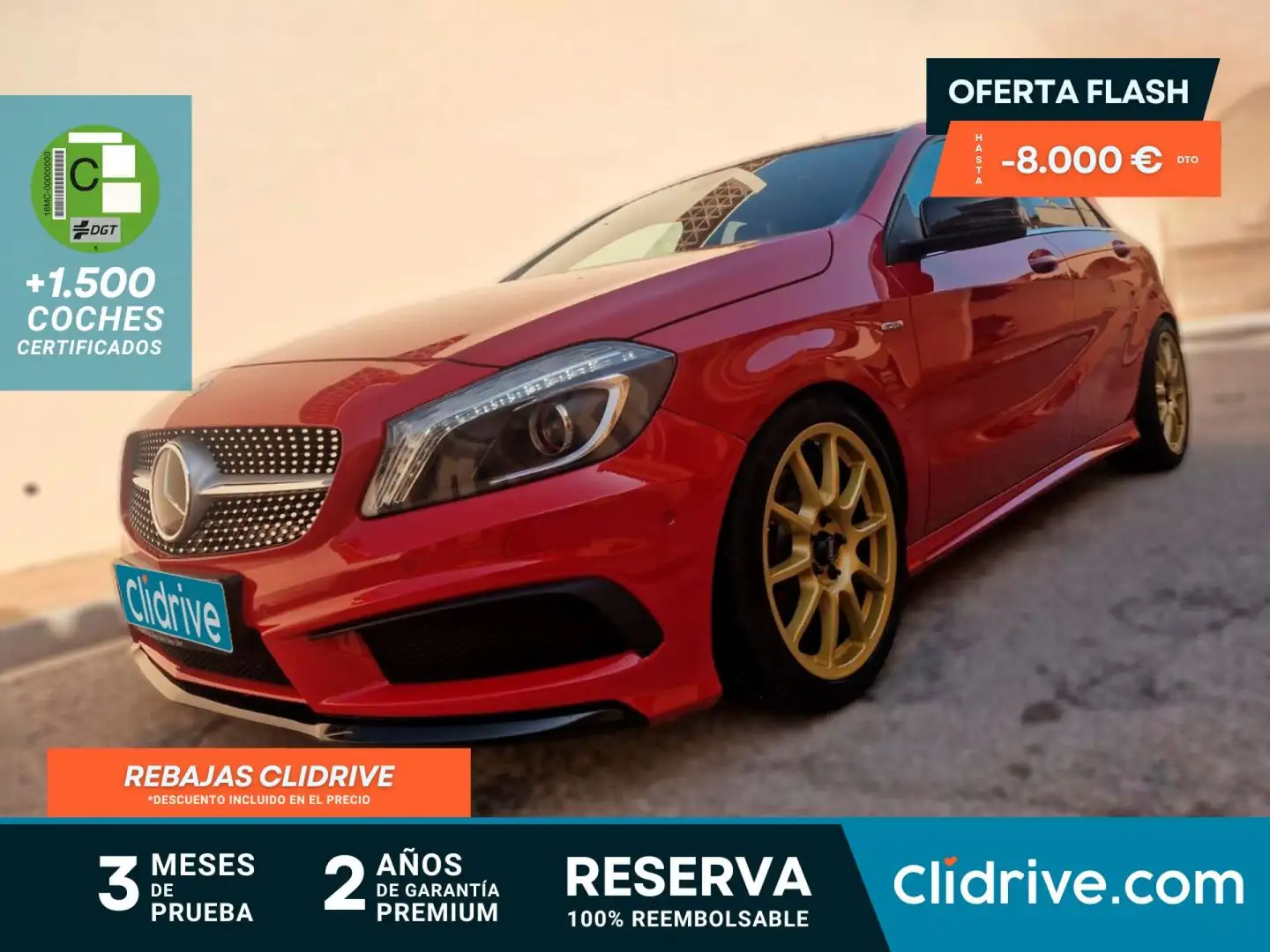 Mercedes-Benz A 250 Sport Rojo - 1