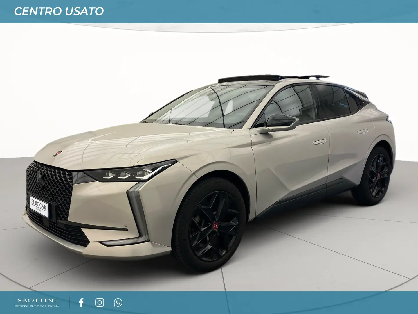 DS Automobiles DS 4 1.5 bluehdi Performance line + 130 CV Auto - TETTO Argento - 1