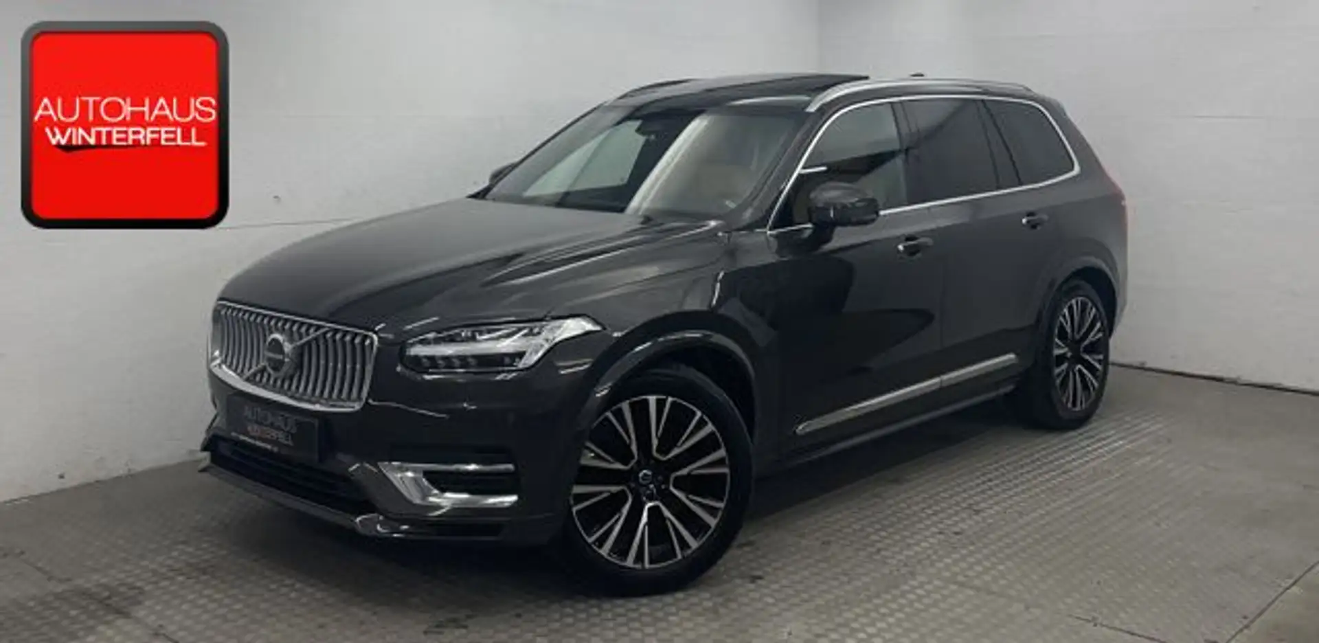 Volvo XC90 T8 PLUS BRIGHT RECH AWD 7SITZ+PANO+AHK+LUFT Grau - 1