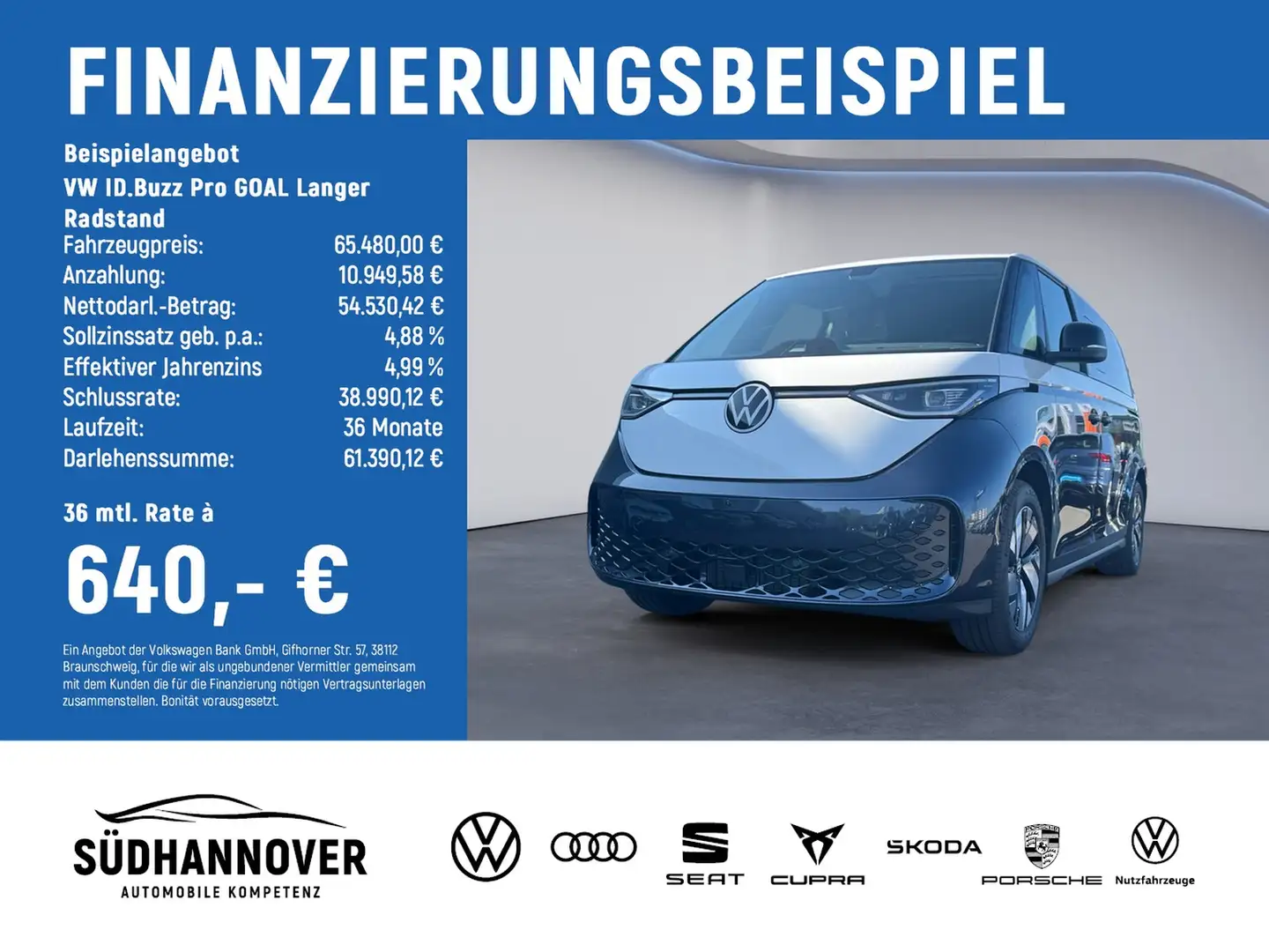 Volkswagen ID. Buzz ID.Buzz Pro GOAL Langer Radstand Blau - 2